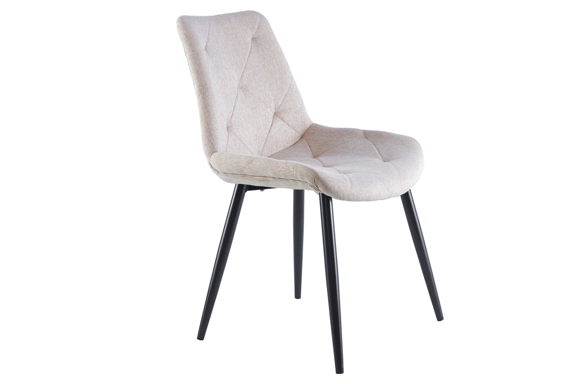 SILLA COMEDOR MARLENE TEJIDO BEIGE / NEGRO - Imagen 2