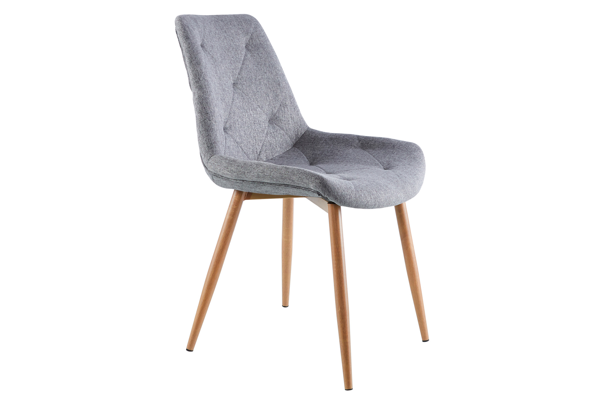SILLA COMEDOR MARLENE TEJIDO GRIS / OAK - Imagen 2