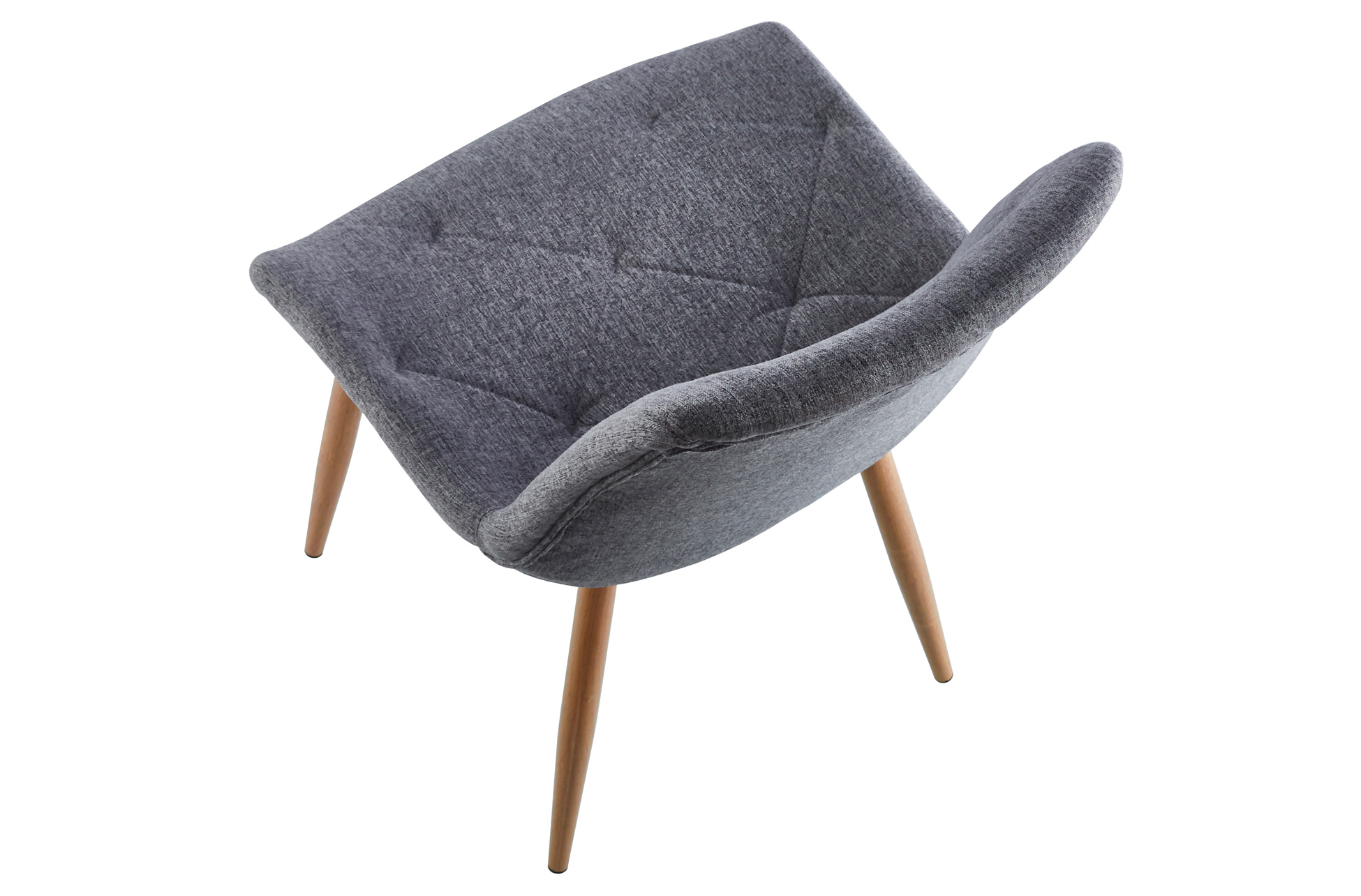 SILLA COMEDOR MARLENE TEJIDO GRIS / OAK - Imagen 3