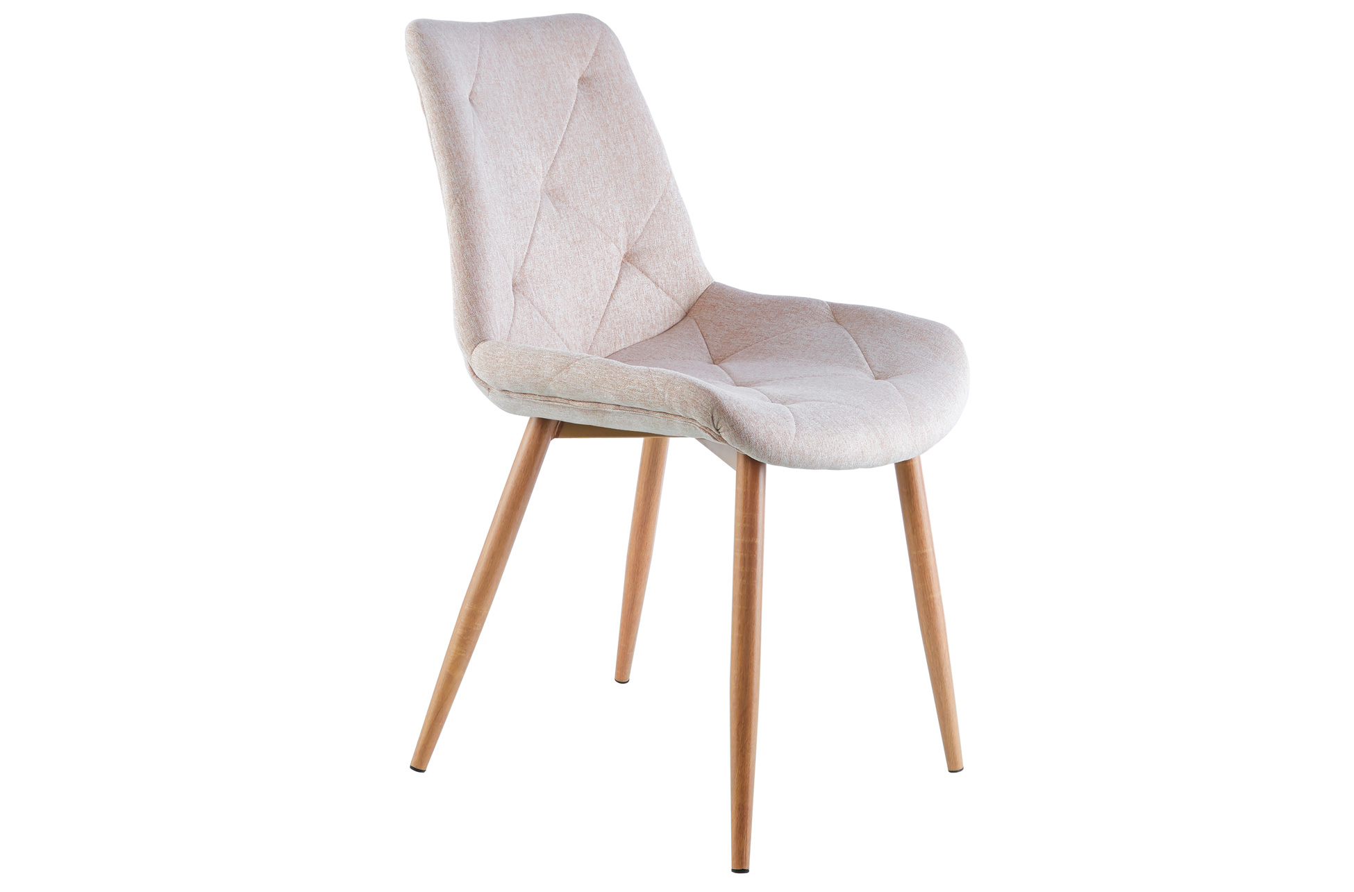 SILLA COMEDOR MARLENE TEJIDO BEIGE / OAK - Imagen 2