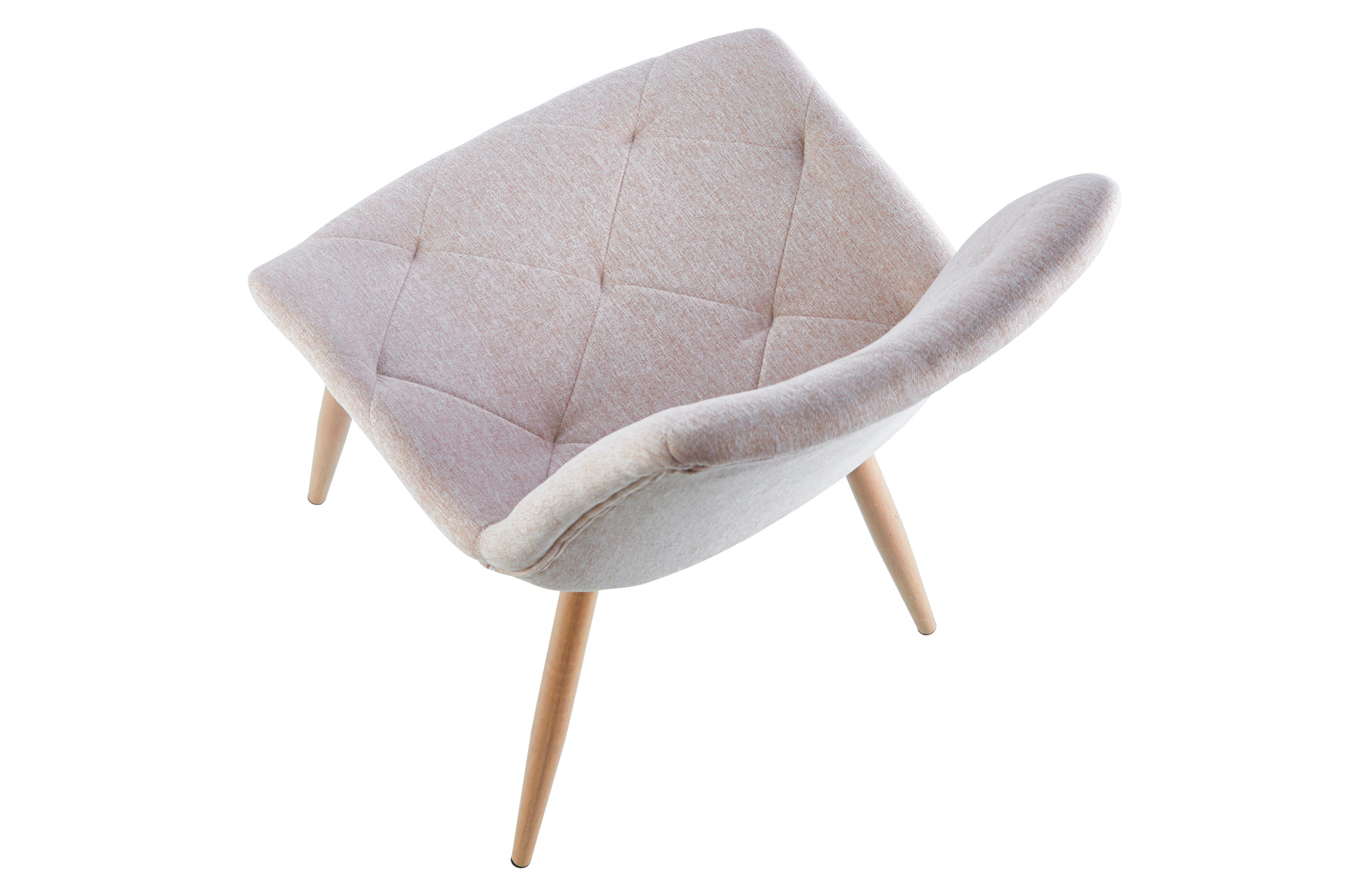 SILLA COMEDOR MARLENE TEJIDO BEIGE / OAK - Imagen 3
