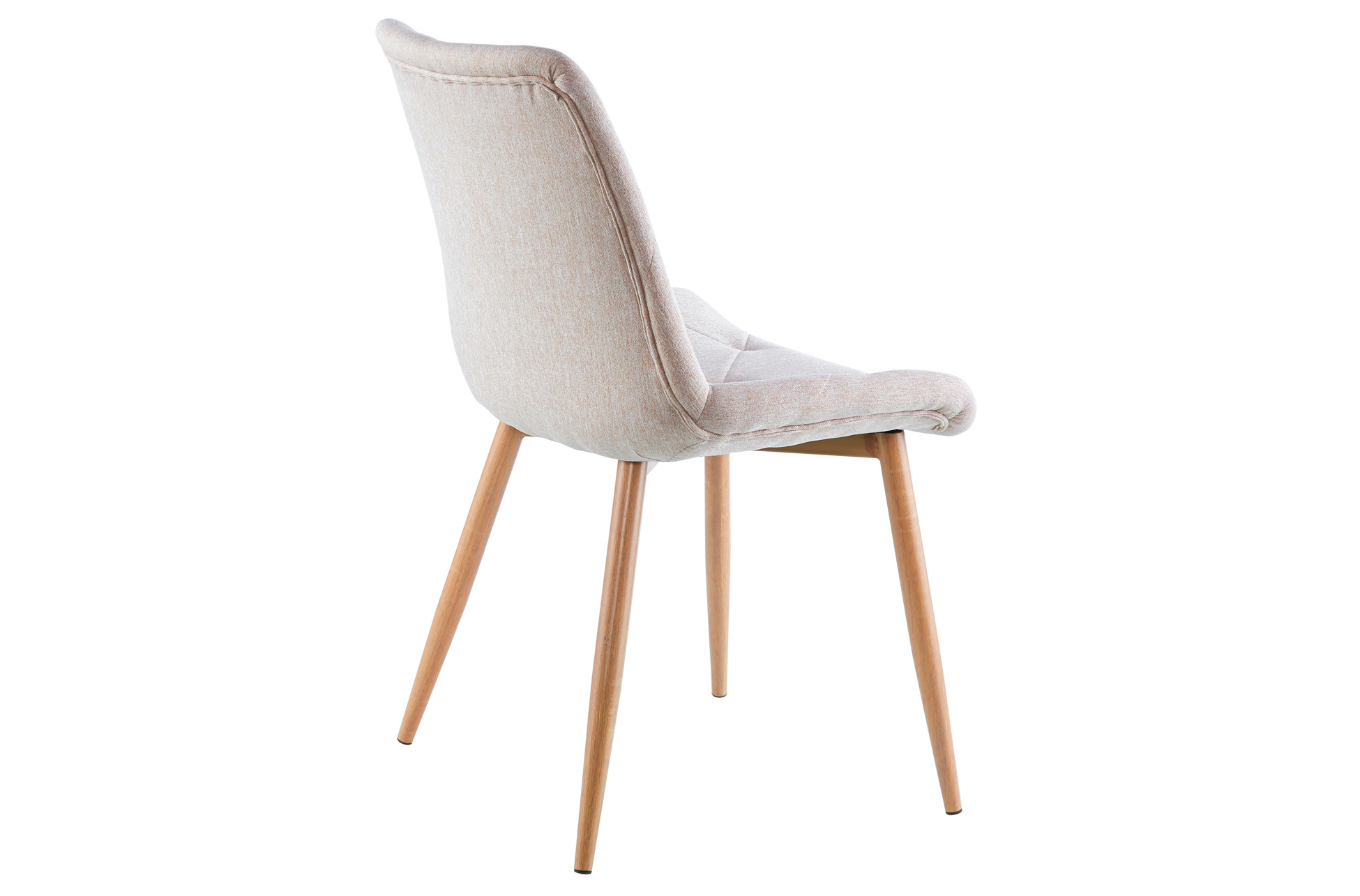 SILLA COMEDOR MARLENE TEJIDO BEIGE / OAK - Imagen 4