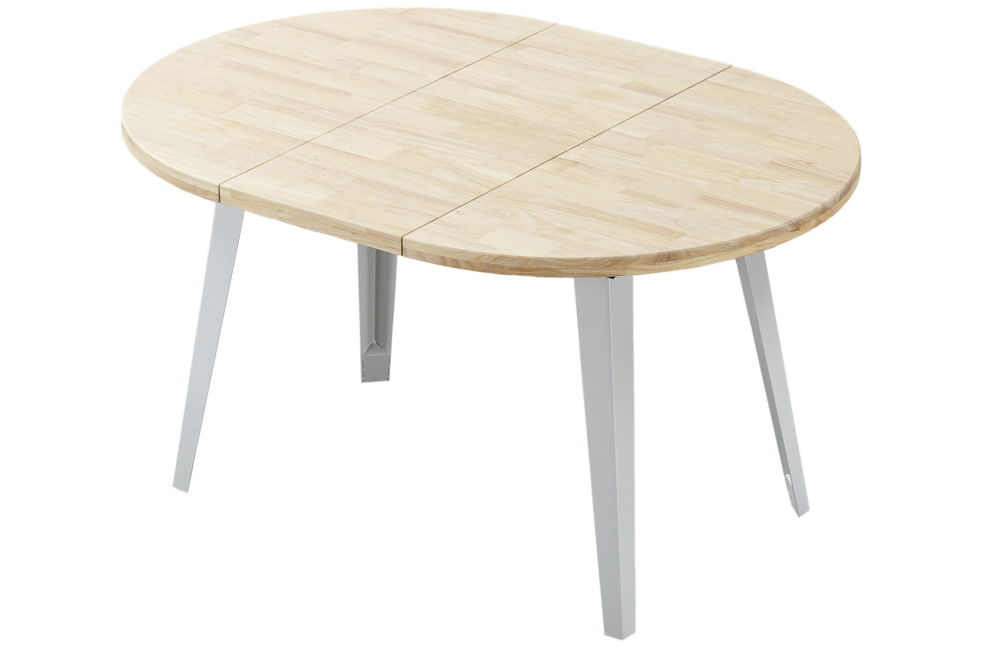 MESA COMEDOR REDONDA EXTENSIBLE BERG-E 100 - 140 - 180 CM ROBLE NORDISH / BLANCO - Imagen 3