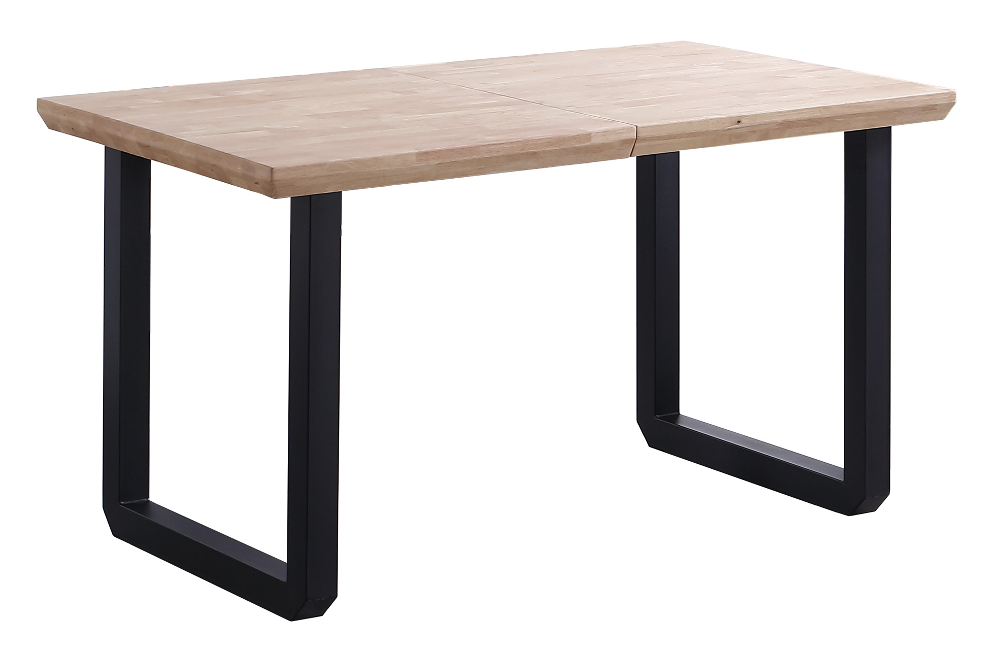 MESA COMEDOR EXTENSIBLE ROMA 140 - 180 - 220 x 80 CM ROBLE NORDISH / NEGRO. - Imagen 2