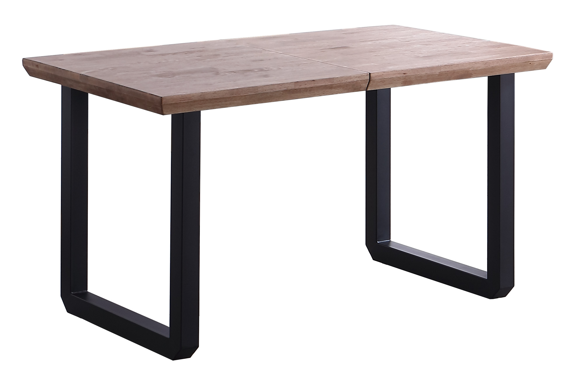 MESA COMEDOR EXTENSIBLE ROMA 140 - 180 - 220 x 80 CM ROBLE HONEY / NEGRO. - Imagen 2