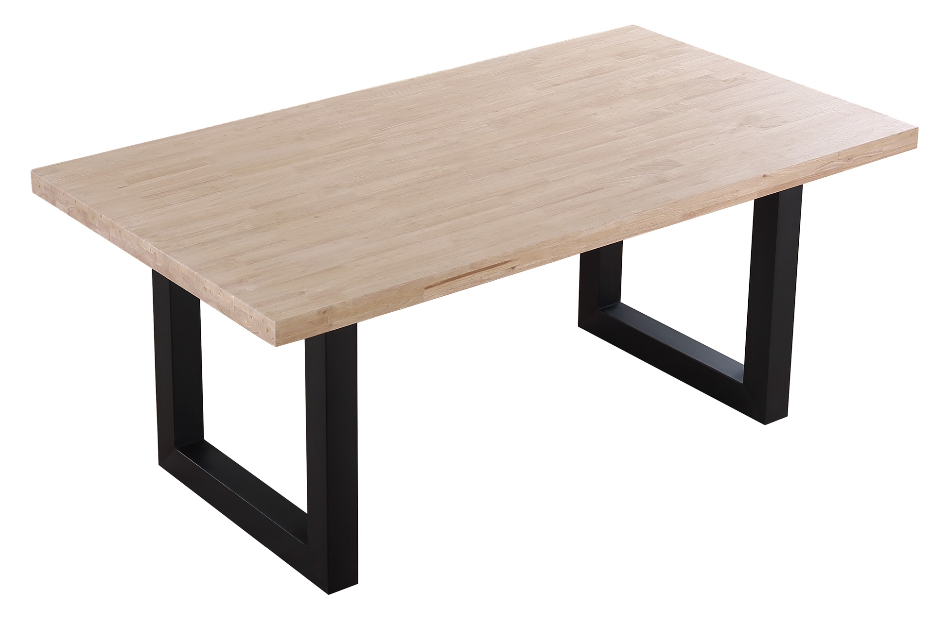 MESA COMEDOR FIJA LOFT 180 x 100 CM ROBLE NORDISH / NEGRO. - Imagen 2