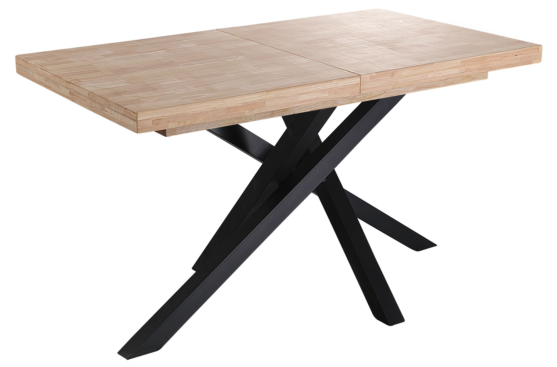 MESA COMEDOR EXTENSIBLE XENA 140 - 180 - 220 x 90 CM ROBLE NORDISH / NEGRO. - Imagen 2