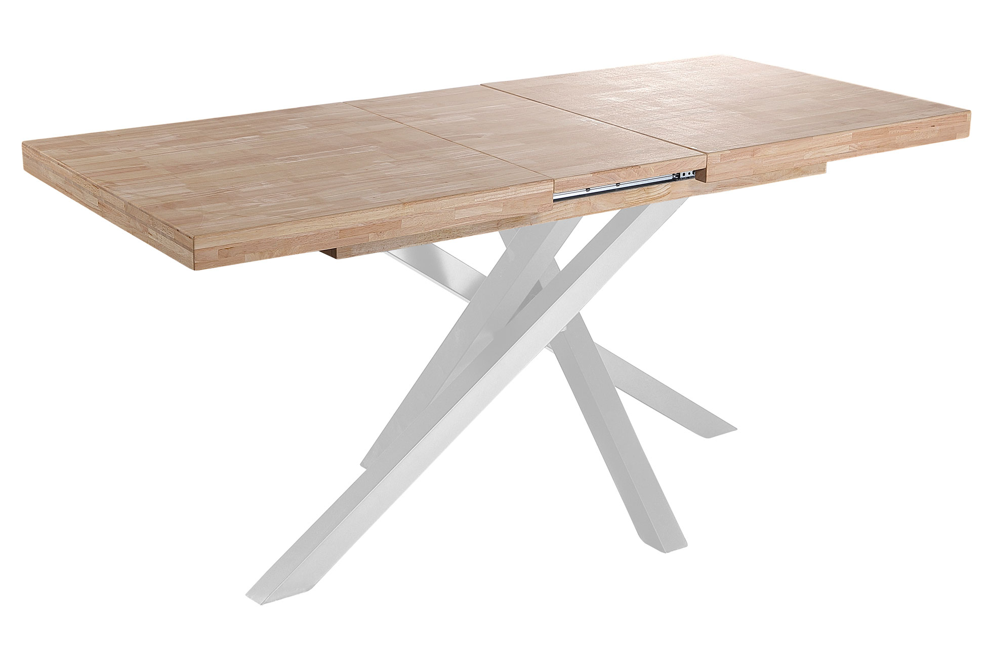MESA COMEDOR EXTENSIBLE XENA 140 - 180 - 220 x 90 CM ROBLE NORDISH / BLANCO - Imagen 3