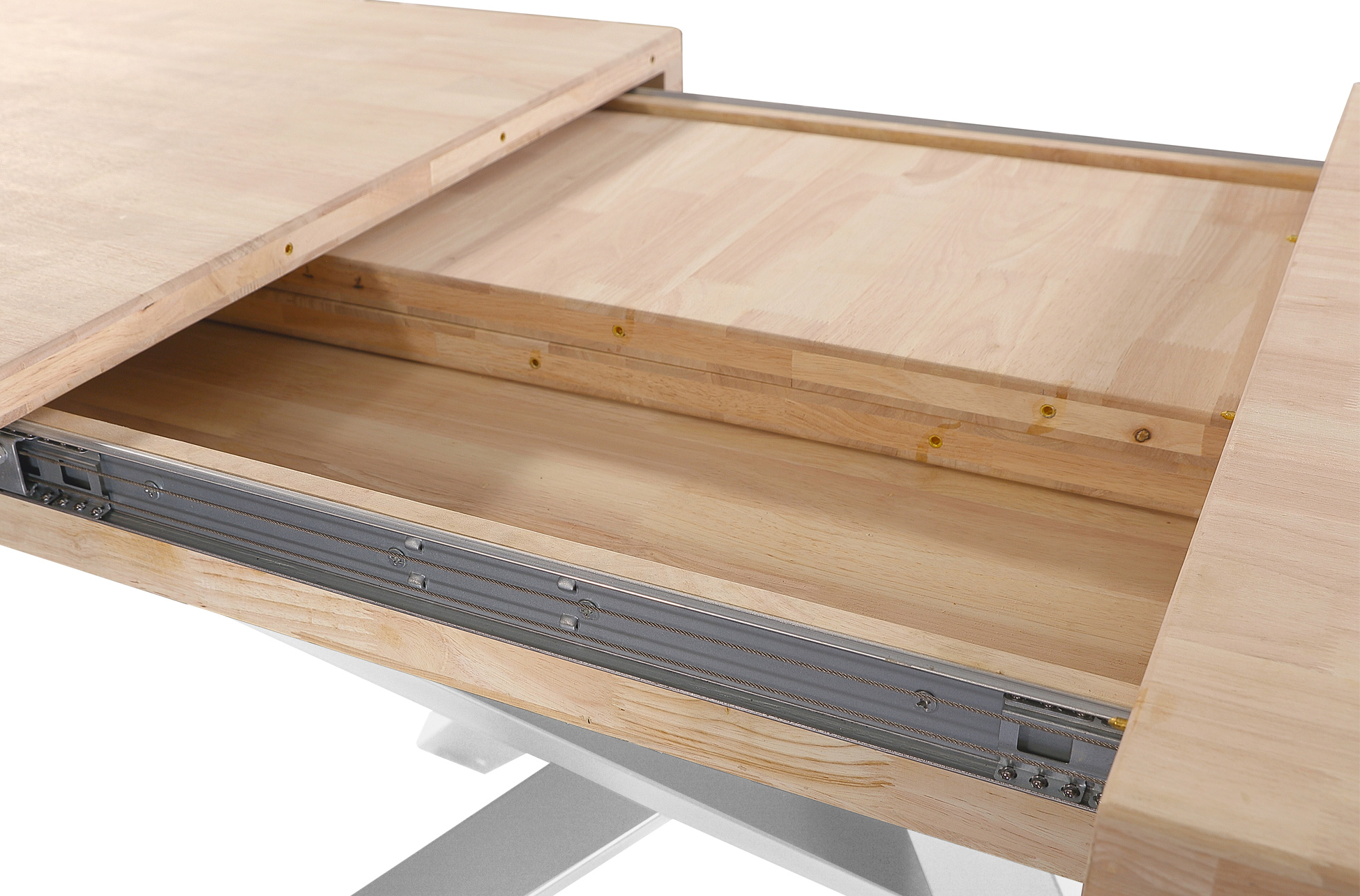MESA COMEDOR EXTENSIBLE XENA 160 - 200 - 240 x 90 CM ROBLE NORDISH / BLANCO. - Imagen 8