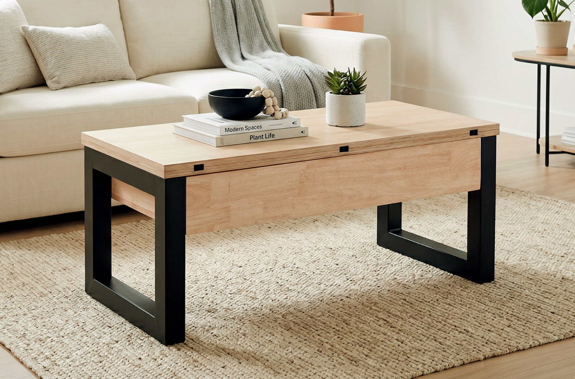 MESA CENTRO ELEVABLE Y EXTENSIBLE LOFT ADVANCE NORDISH / NEGRO