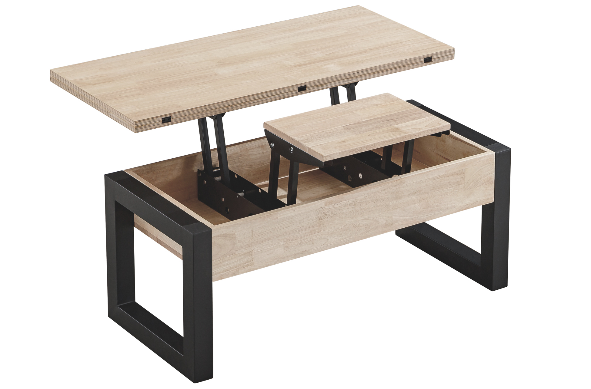 MESA CENTRO ELEVABLE Y EXTENSIBLE LOFT ADVANCE NORDISH / NEGRO - Imagen 4