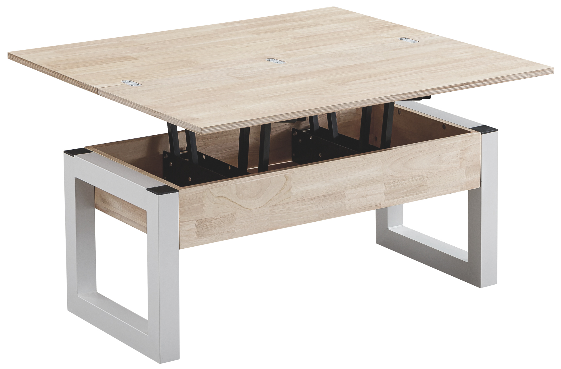 MESA CENTRO ELEVABLE Y EXTENSIBLE LOFT ADVANCE NORDISH / BLANCO - Imagen 2