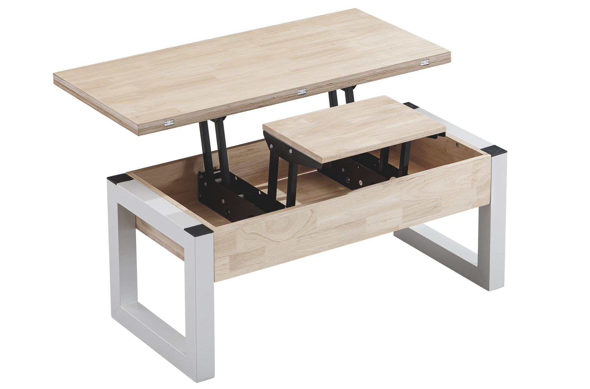 MESA CENTRO ELEVABLE Y EXTENSIBLE LOFT ADVANCE NORDISH / BLANCO - Imagen 4