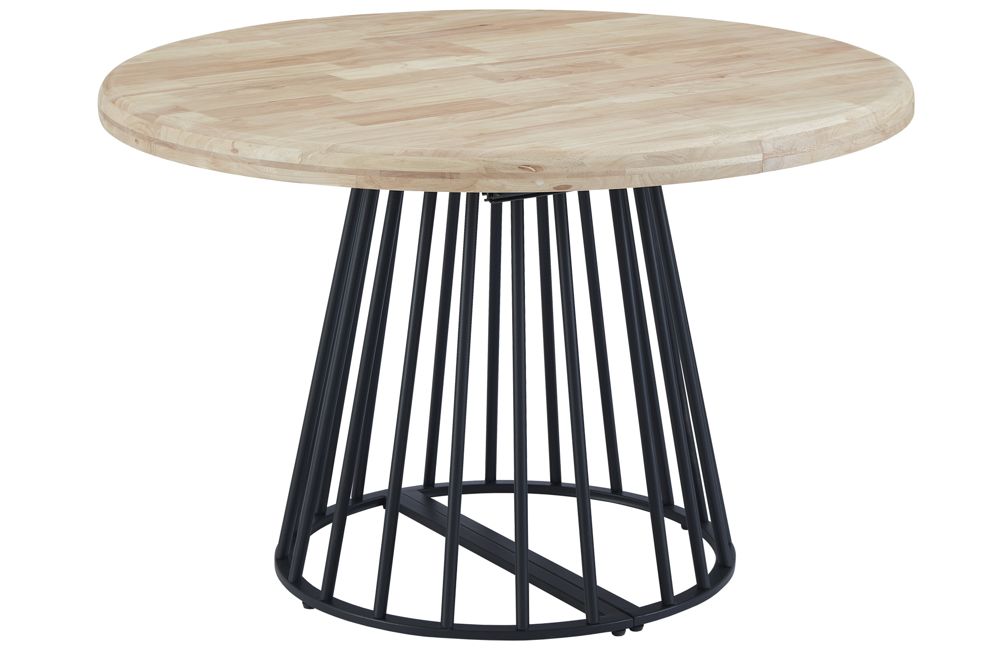 MESA COMEDOR REDONDA EXTENSIBLE 120 - 160 - 200 CM BRAD NORDISH / NEGRO. - Imagen 2