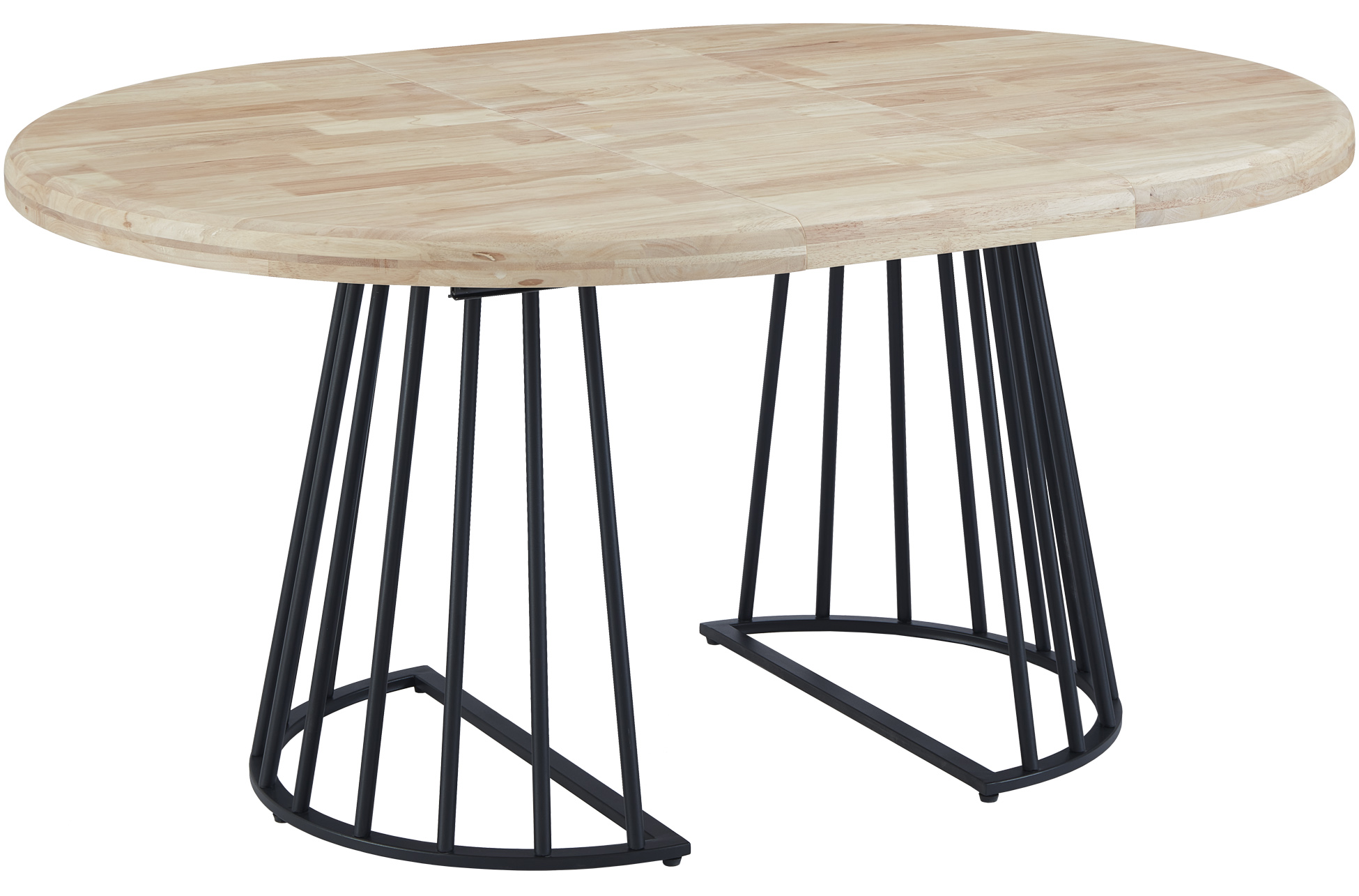 MESA COMEDOR REDONDA EXTENSIBLE 120 - 160 - 200 CM BRAD NORDISH / NEGRO. - Imagen 3