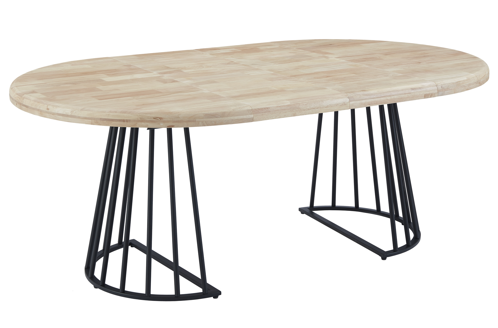 MESA COMEDOR REDONDA EXTENSIBLE 120 - 160 - 200 CM BRAD NORDISH / NEGRO. - Imagen 4
