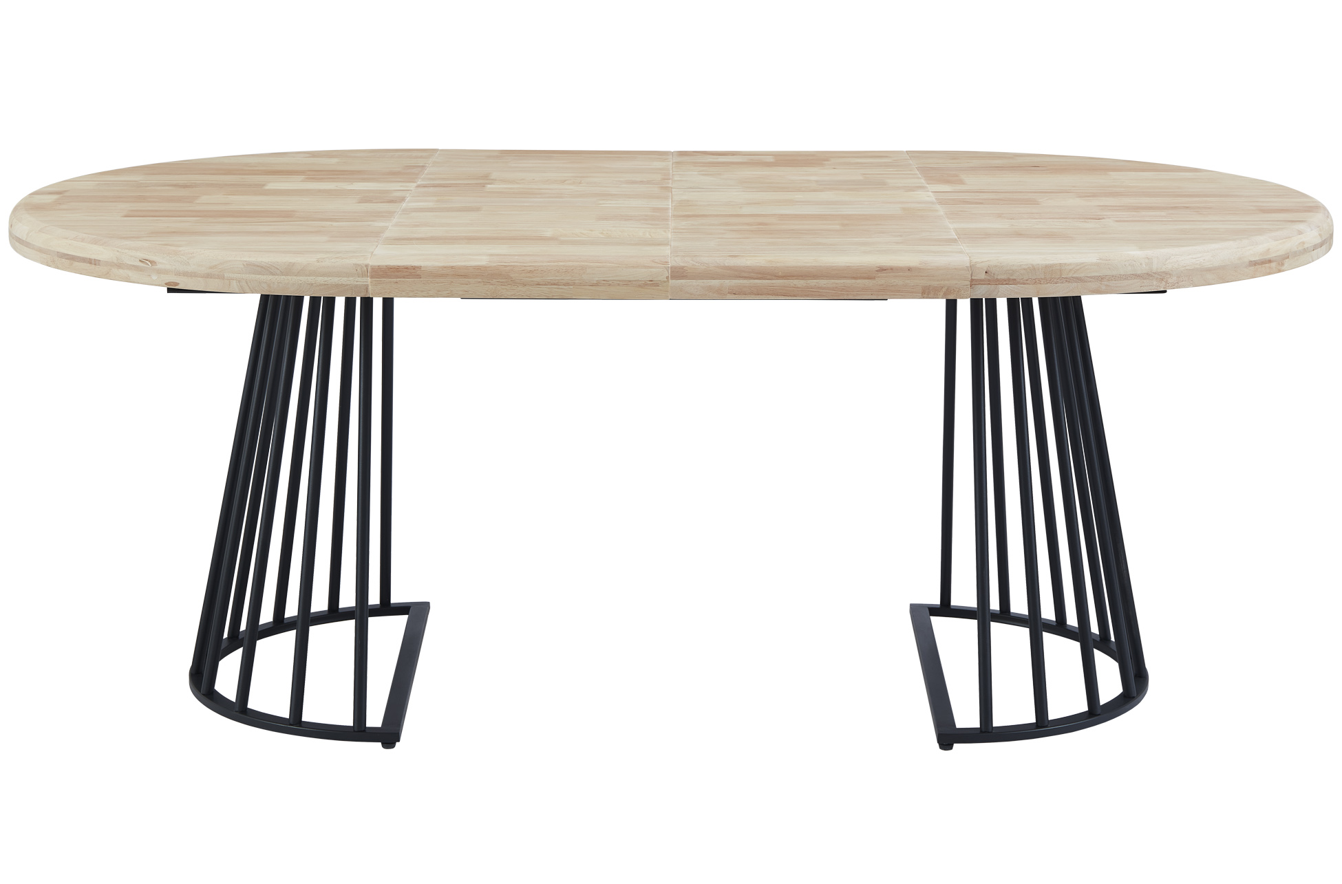 MESA COMEDOR REDONDA EXTENSIBLE 120 - 160 - 200 CM BRAD NORDISH / NEGRO. - Imagen 5