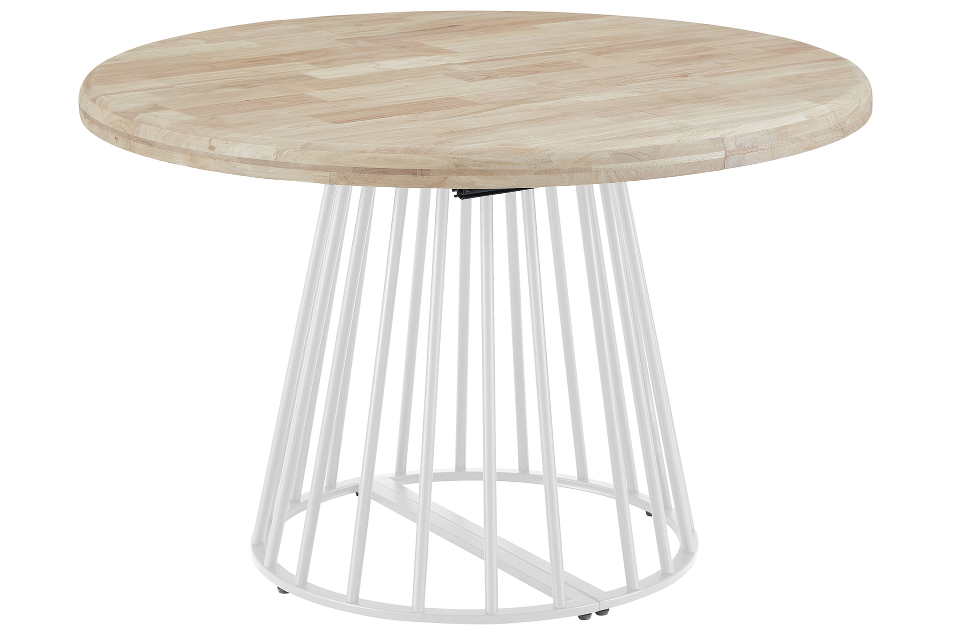 MESA COMEDOR REDONDA EXTENSIBLE 120 - 160 - 200 CM BRAD NORDISH / BLANCO - Imagen 2