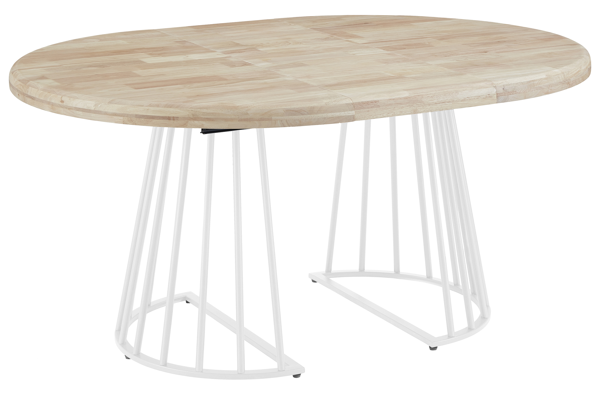 MESA COMEDOR REDONDA EXTENSIBLE 120 - 160 - 200 CM BRAD NORDISH / BLANCO - Imagen 3