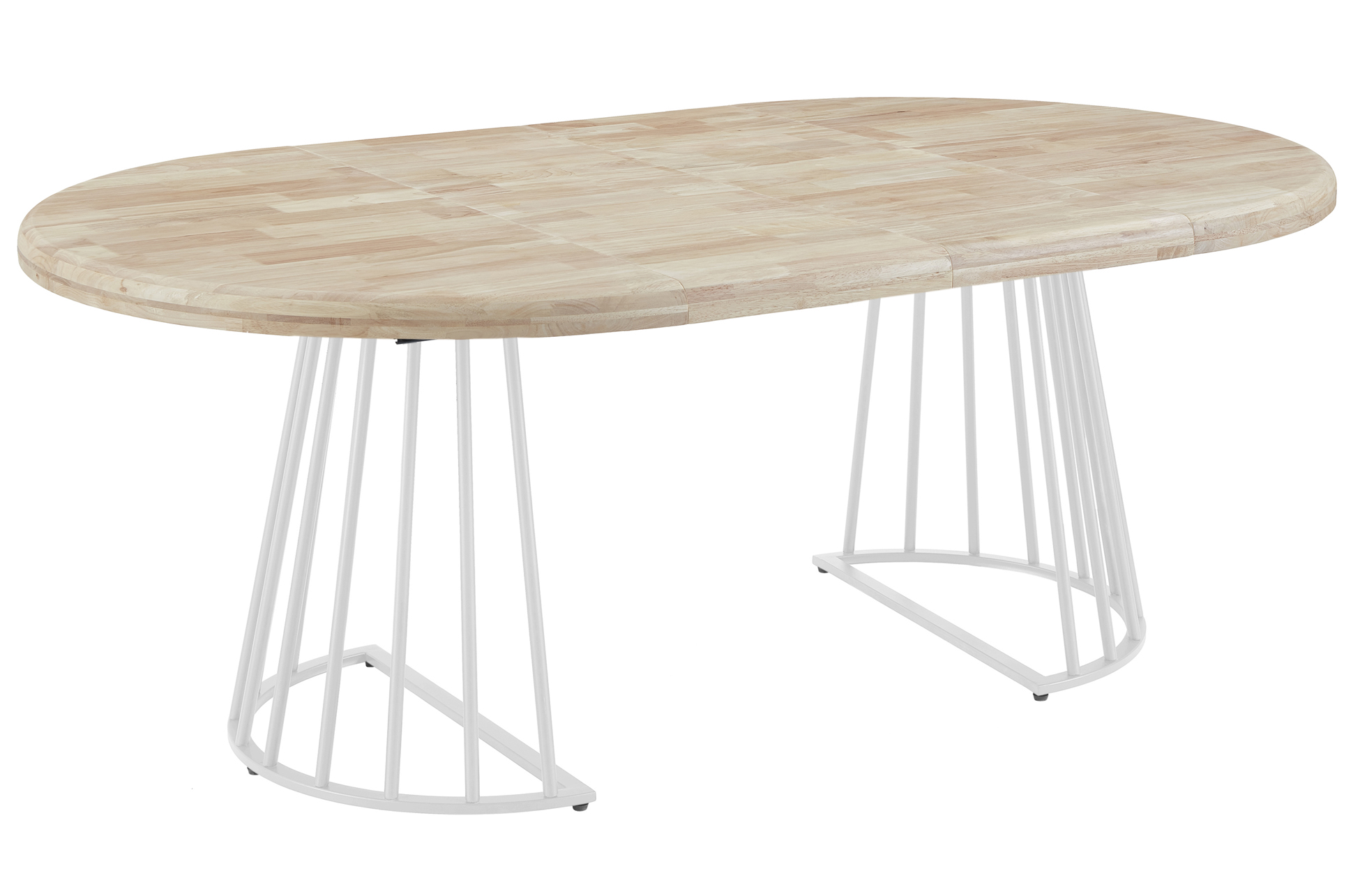 MESA COMEDOR REDONDA EXTENSIBLE 120 - 160 - 200 CM BRAD NORDISH / BLANCO - Imagen 4