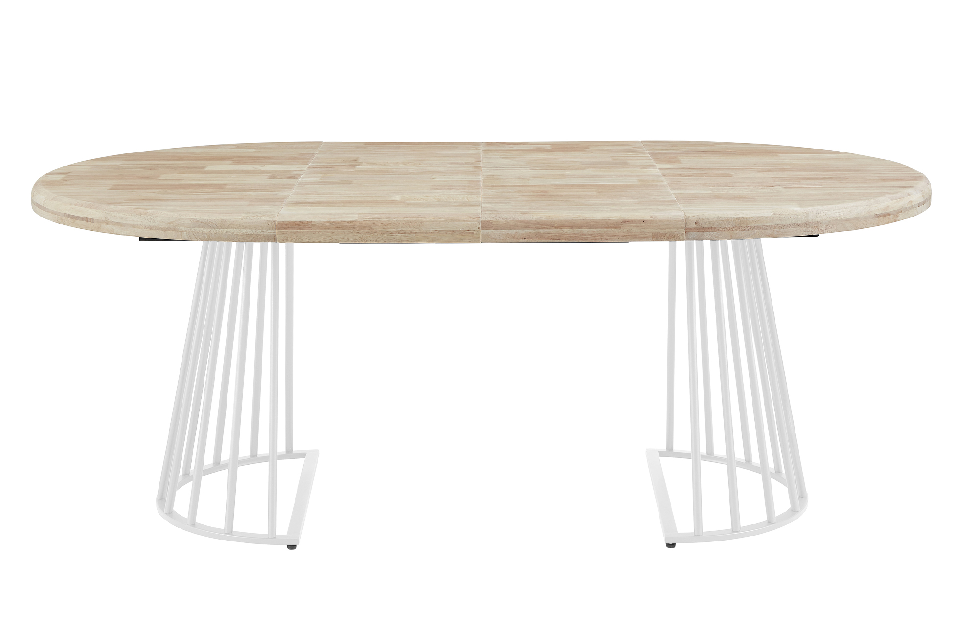MESA COMEDOR REDONDA EXTENSIBLE 120 - 160 - 200 CM BRAD NORDISH / BLANCO - Imagen 5