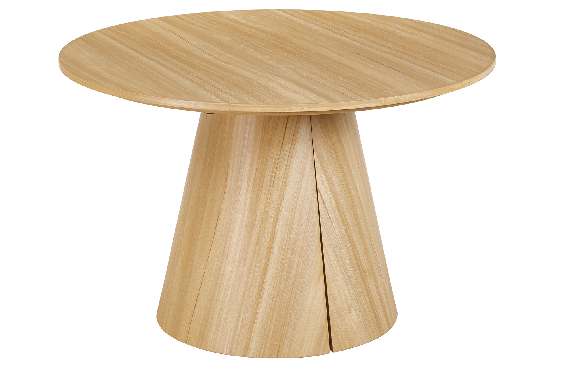 MESA COMEDOR REDONDA EXTENSIBLE DAMIANO 120 - 160 - 200 x 120 CM OAK. - Imagen 2