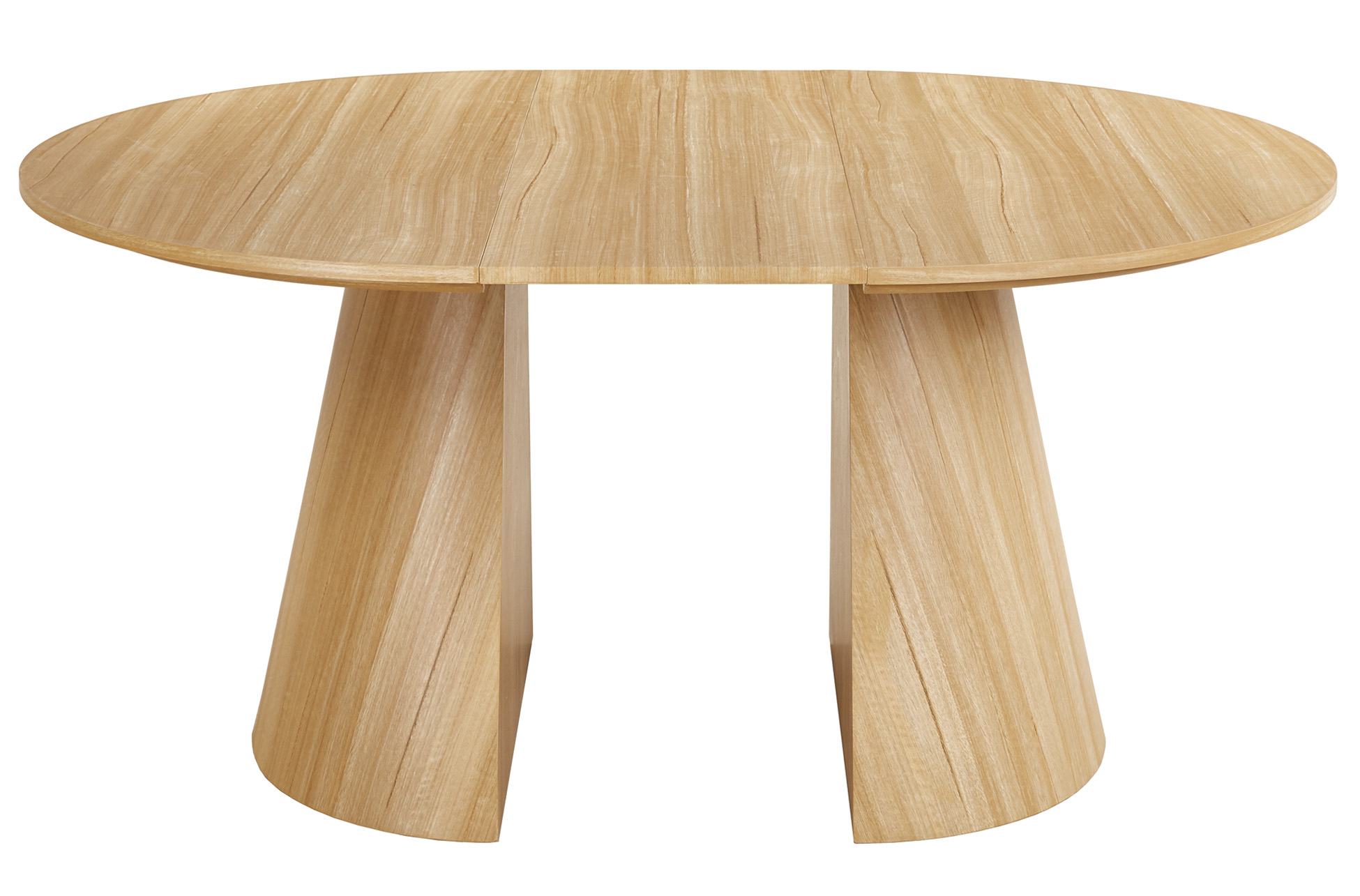 MESA COMEDOR REDONDA EXTENSIBLE DAMIANO 120 - 160 - 200 x 120 CM OAK. - Imagen 4