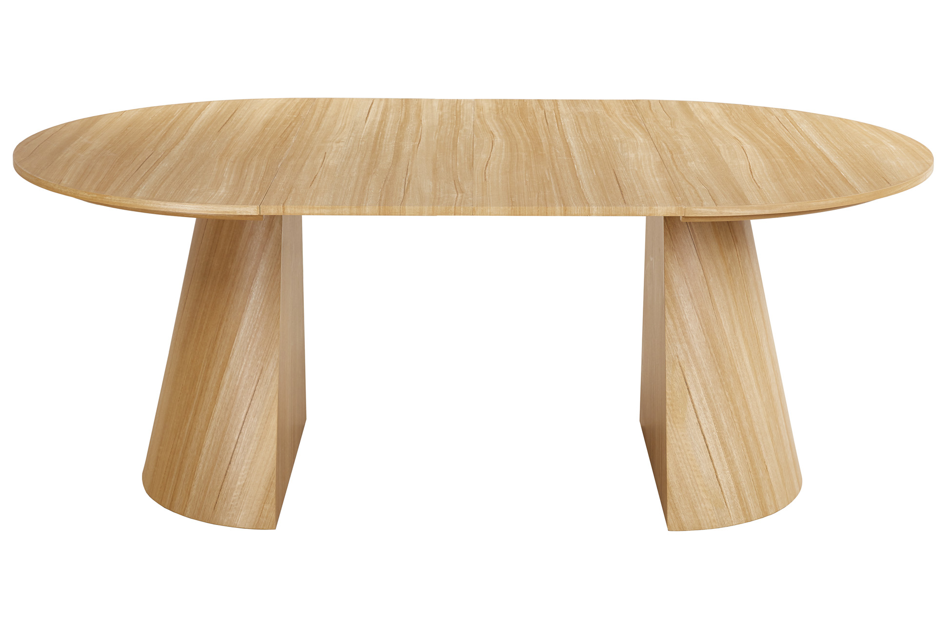 MESA COMEDOR REDONDA EXTENSIBLE DAMIANO 120 - 160 - 200 x 120 CM OAK. - Imagen 6