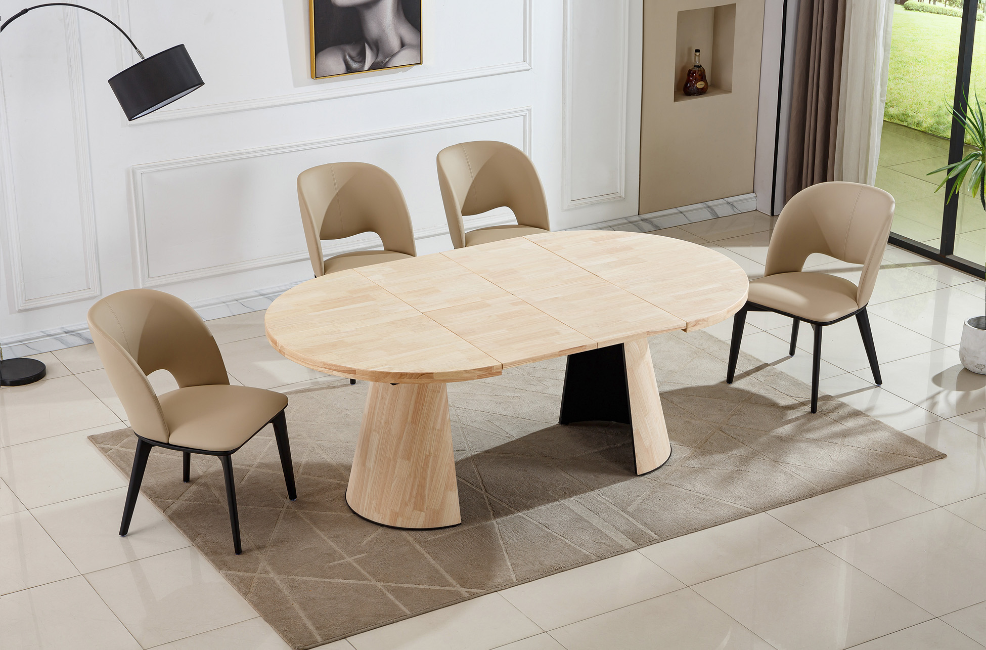 MESA COMEDOR EXTENSIBLE KENIA 120 - 160 - 200 CM NORDISH. - Imagen 8