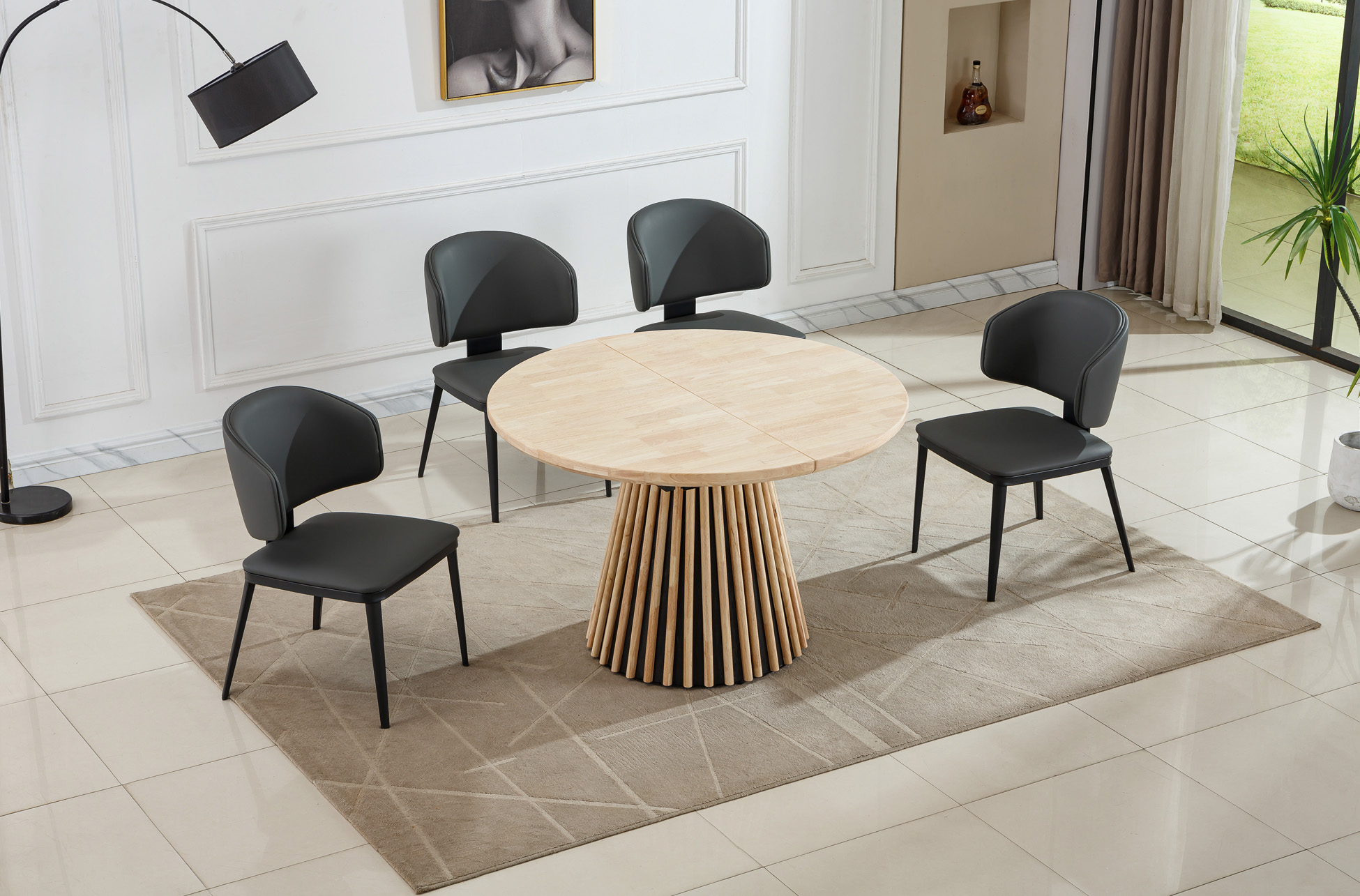 MESA COMEDOR EXTENSIBLE GROVE 100 - 140 - 180 CM NORDISH - Imagen 6