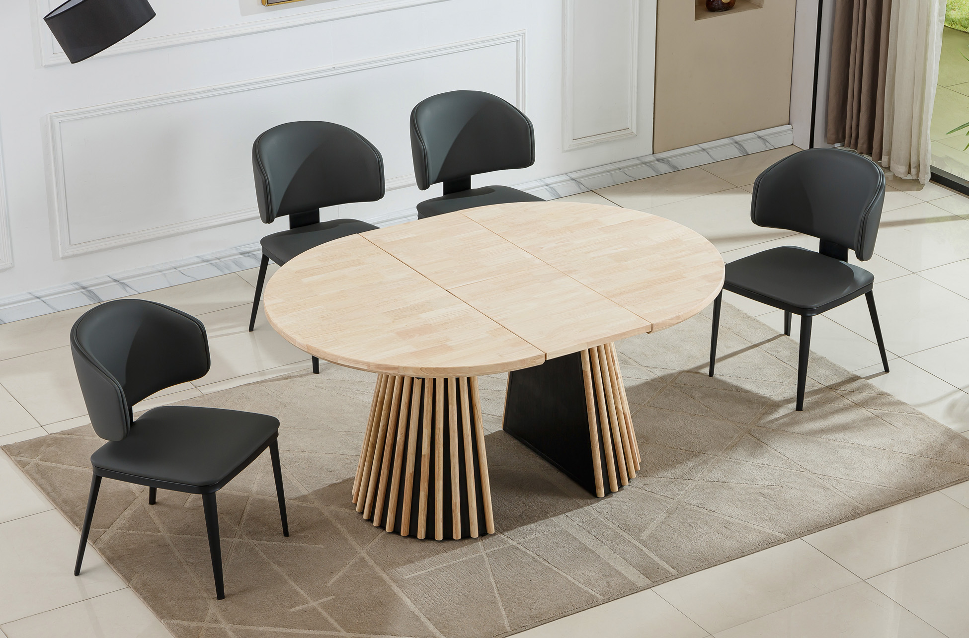 MESA COMEDOR EXTENSIBLE GROVE 120 - 160 - 200 CM NORDISH - Imagen 7