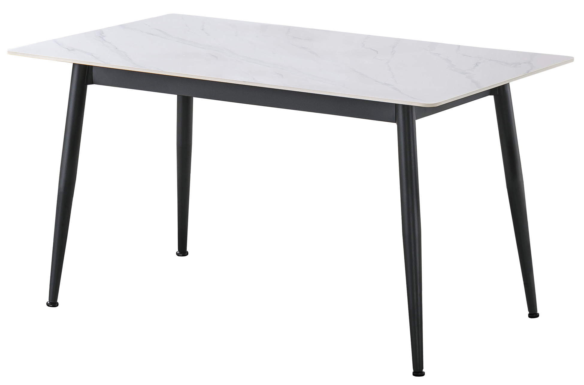 MESA COMEDOR FIJA BERNA 140 x 80 CM CERAMIC BLANCO - Imagen 2