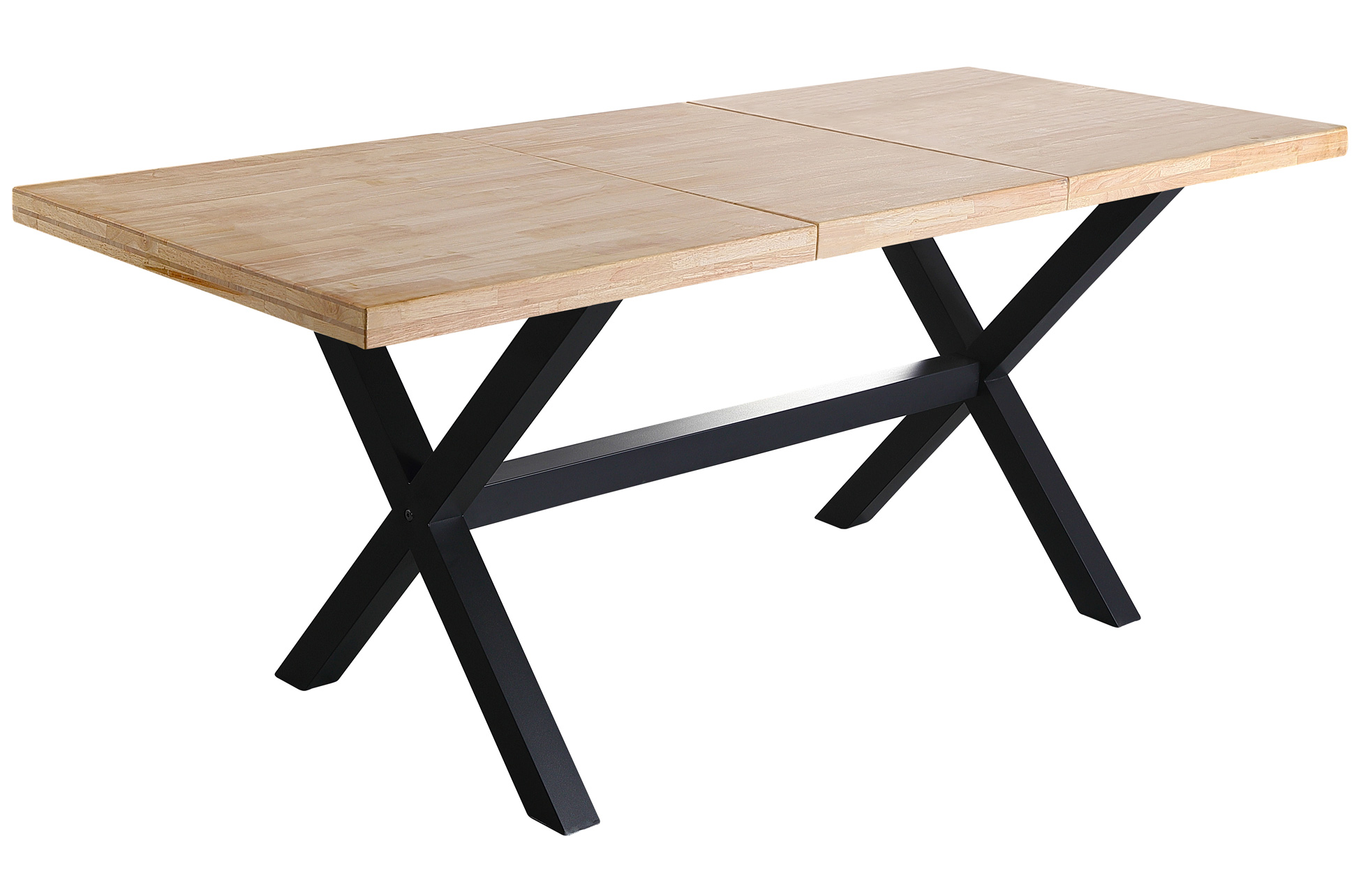 MESA COMEDOR EXTENSIBLE X-LOFT 140 - 180 - 220 x 90 CM ROBLE NORDISH / NEGRO. - Imagen 3