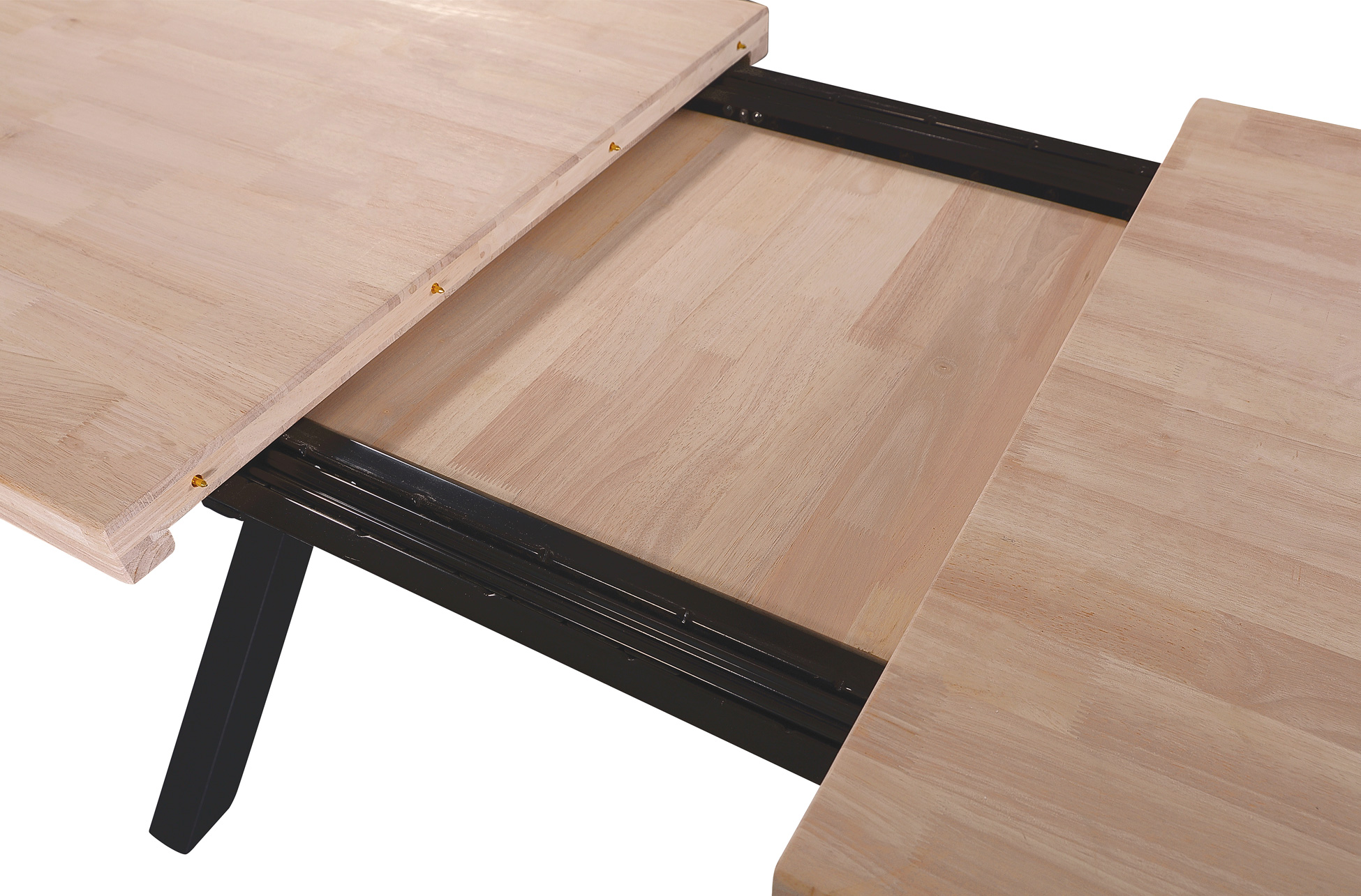 MESA COMEDOR EXTENSIBLE X-LOFT 140 - 180 - 220 x 90 CM ROBLE NORDISH / NEGRO. - Imagen 8