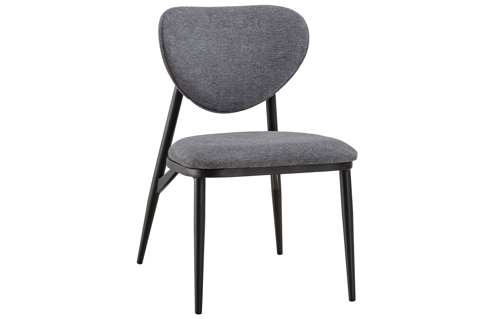 SILLA COMEDOR MOON TEJIDO GRIS - Imagen 2