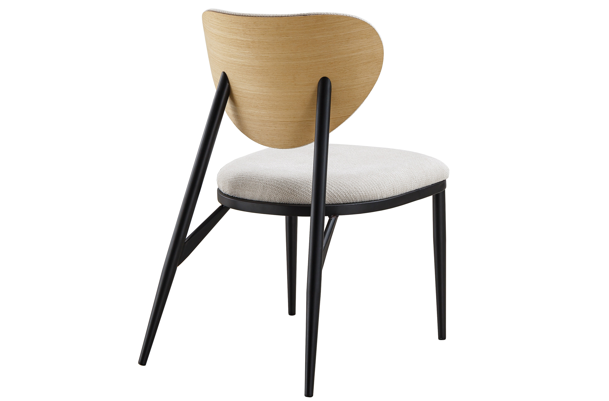 SILLA COMEDOR MOON TEJIDO BEIGE - Imagen 2
