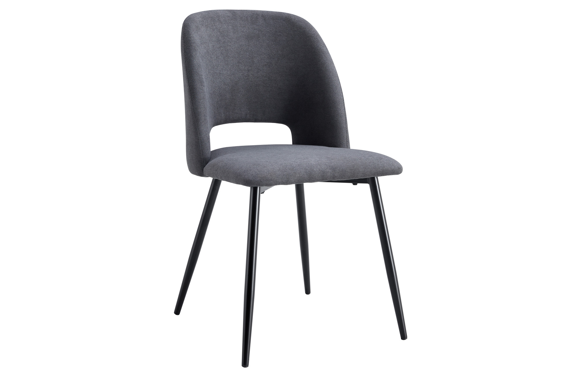SILLA COMEDOR VENUS TEJIDO GRIS / NEGRO - Imagen 2