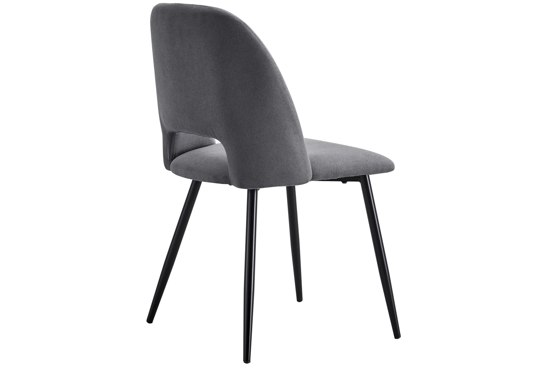 SILLA COMEDOR VENUS TEJIDO GRIS / NEGRO - Imagen 3
