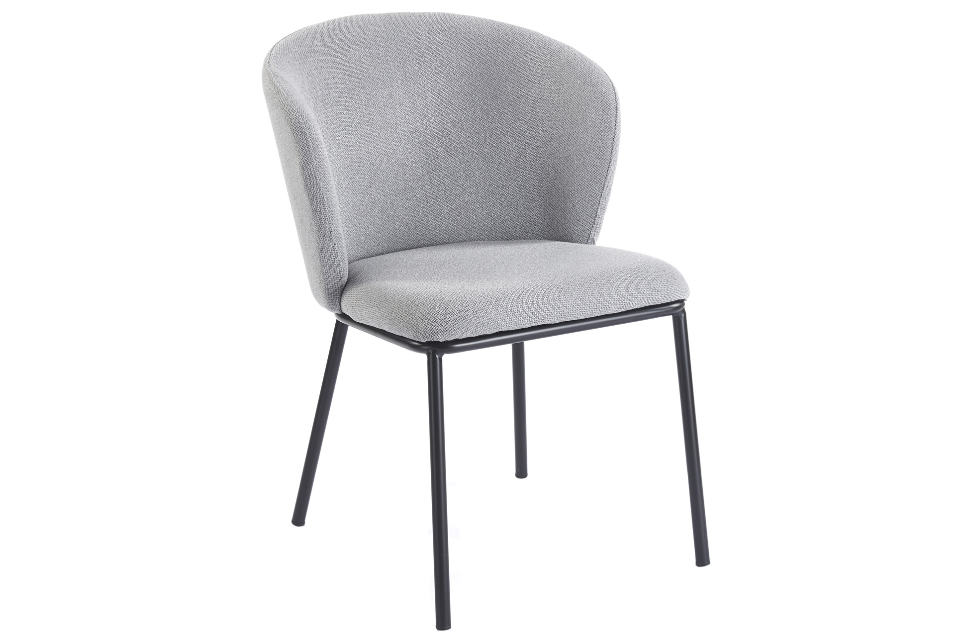 SILLA COMEDOR MARGOT TEJIDO GRIS / NEGRO - Imagen 2