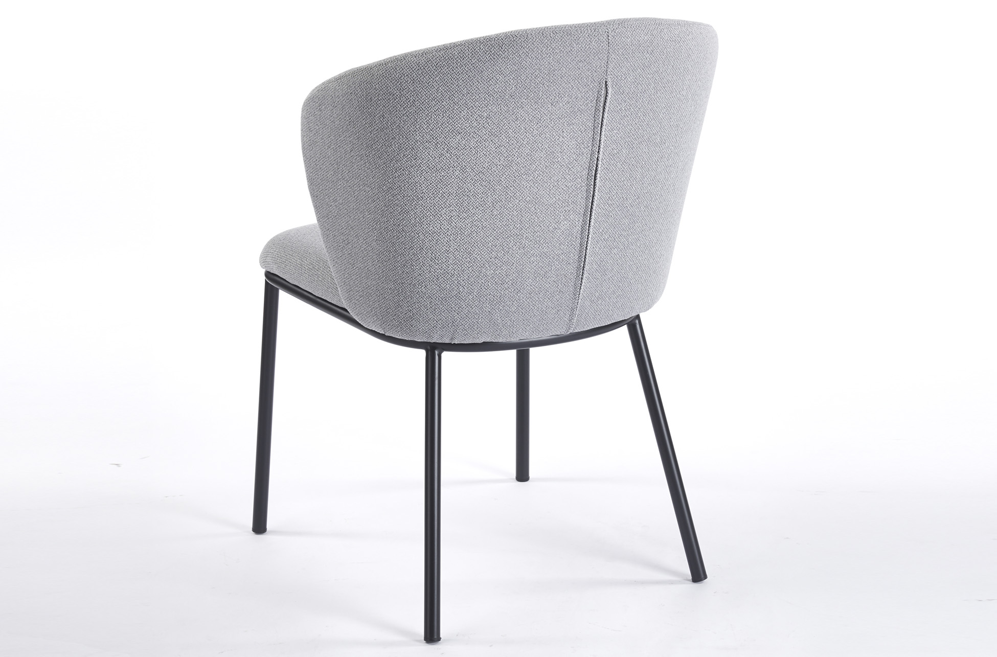 SILLA COMEDOR MARGOT TEJIDO GRIS / NEGRO - Imagen 4