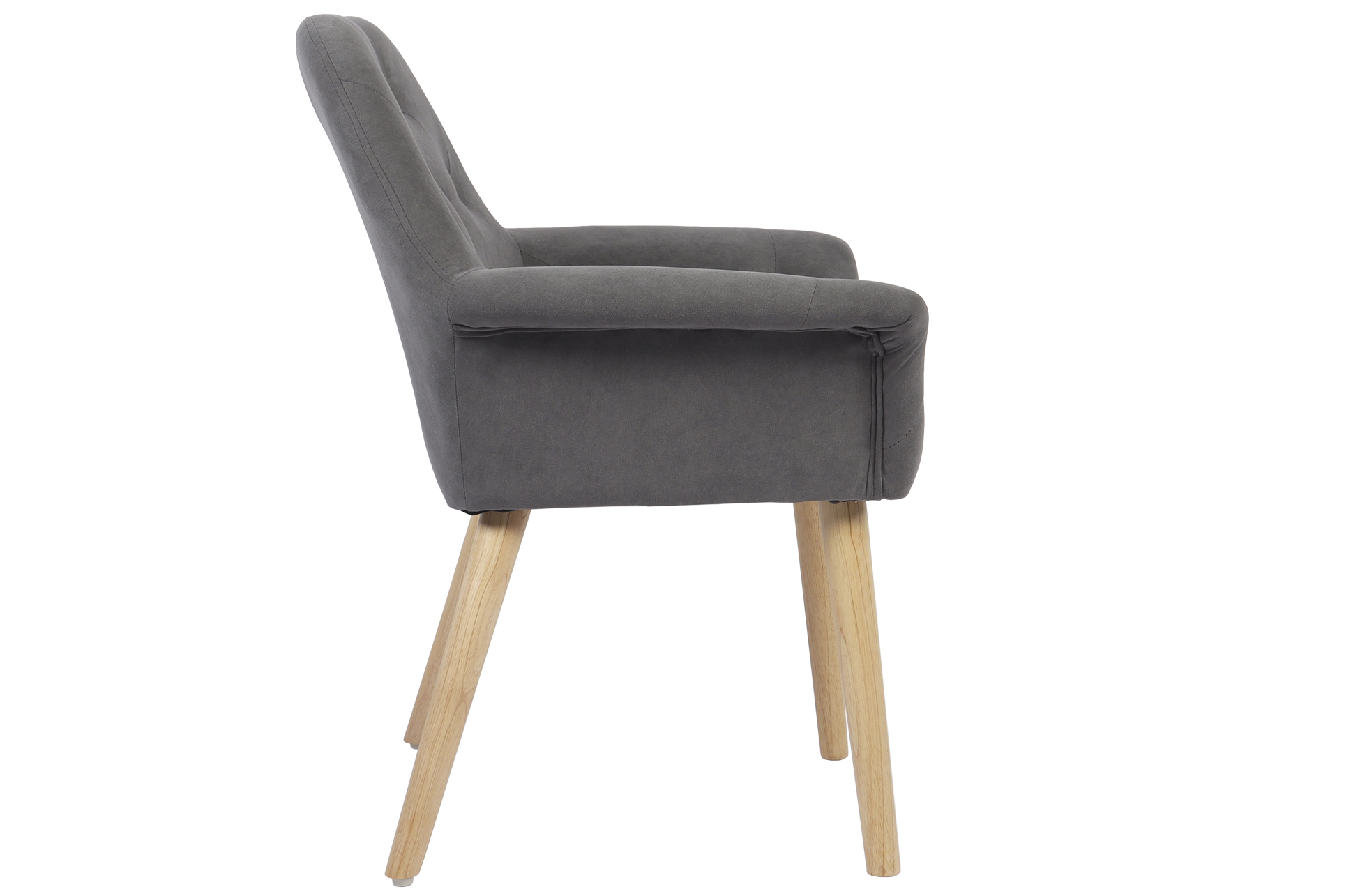 SILLA COMEDOR NATURE MICROFIBRA GRIS - Imagen 4