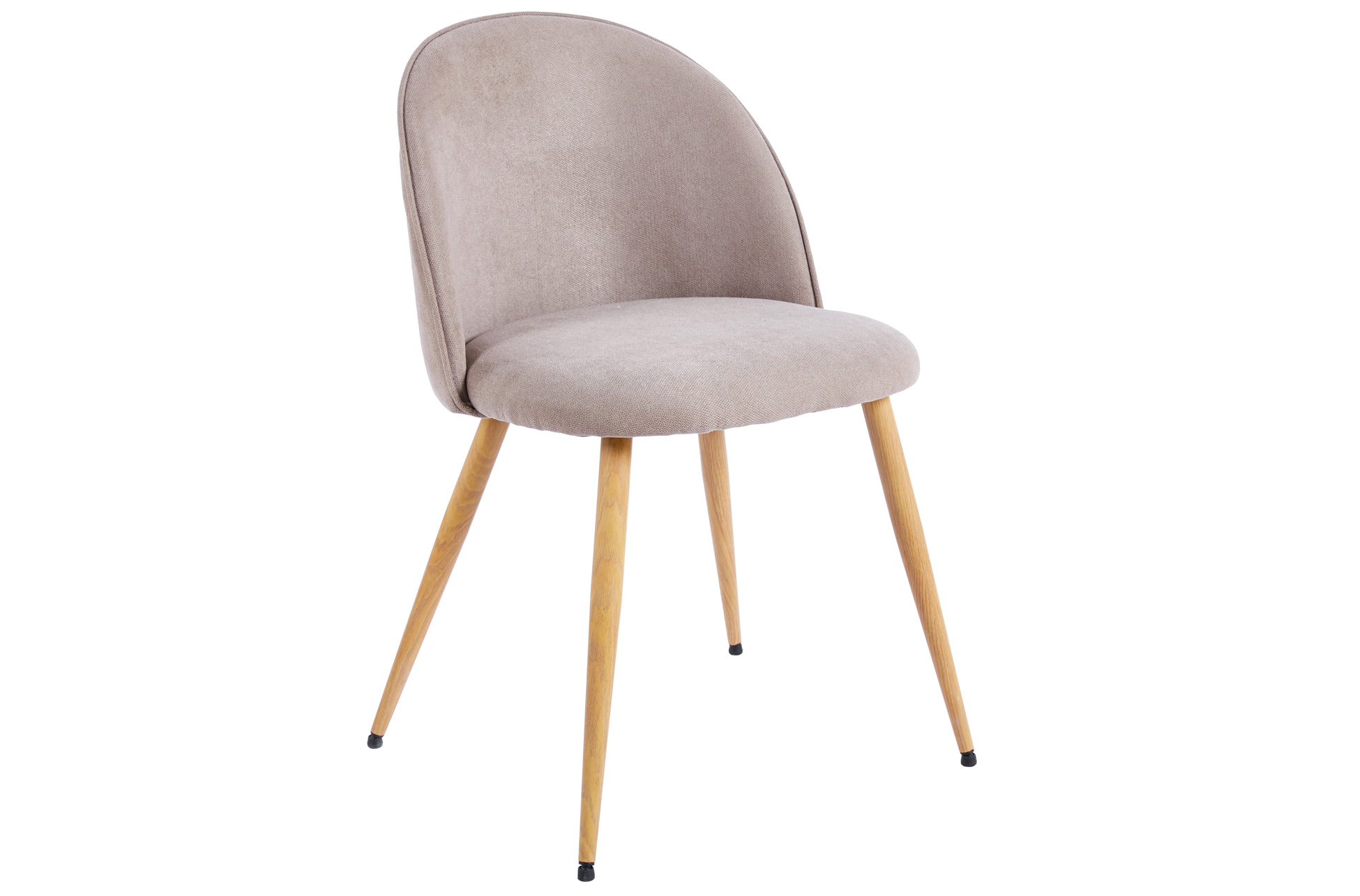 SILLA COMEDOR EVORA TEJIDO BEIGE / OAK. - Imagen 2