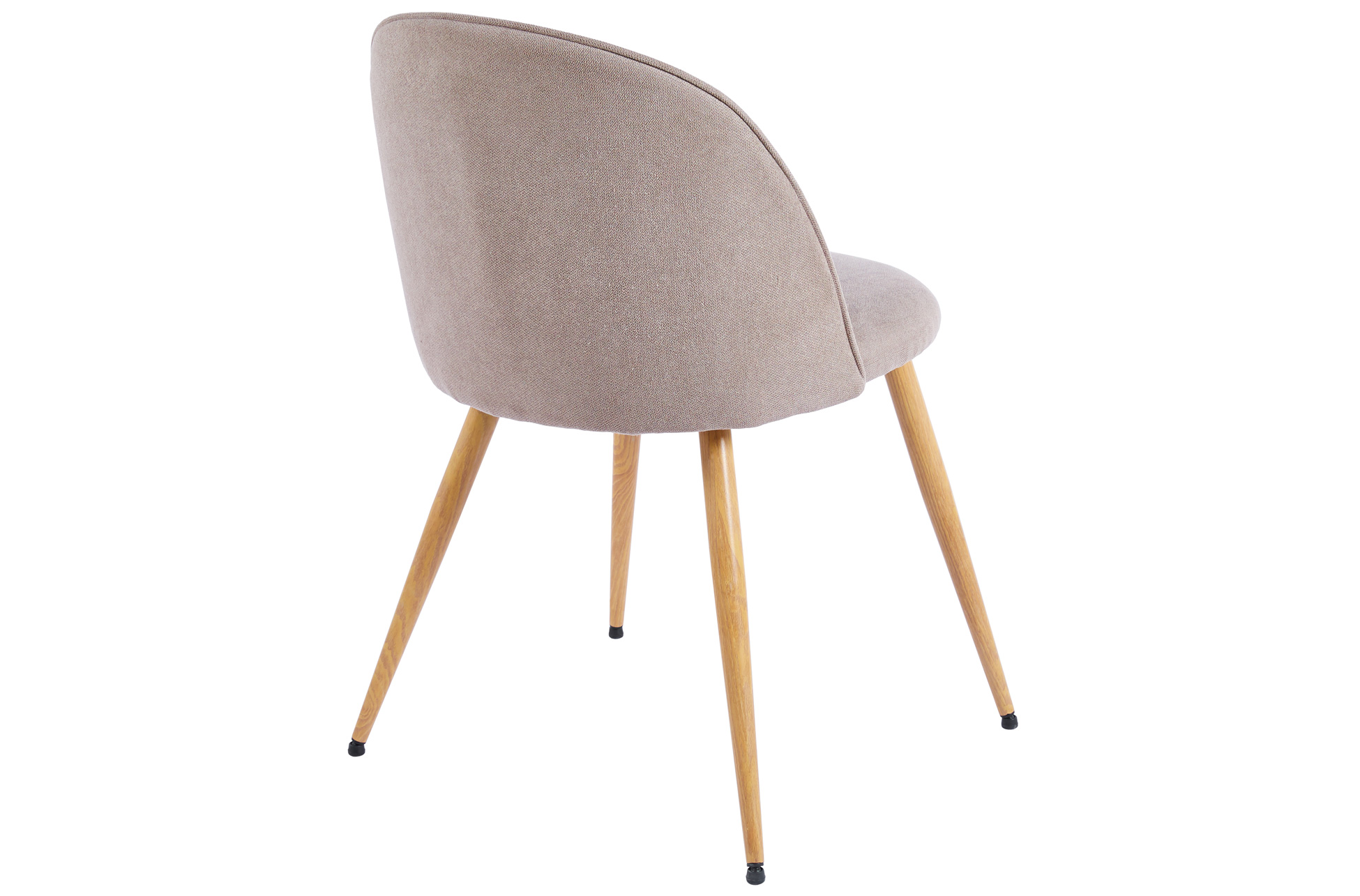SILLA COMEDOR EVORA TEJIDO BEIGE / OAK. - Imagen 3