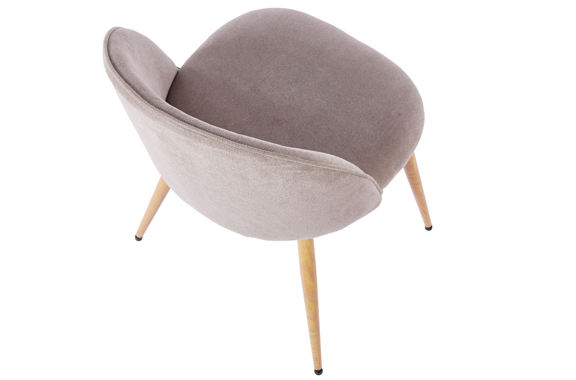 SILLA COMEDOR EVORA TEJIDO BEIGE / OAK. - Imagen 4