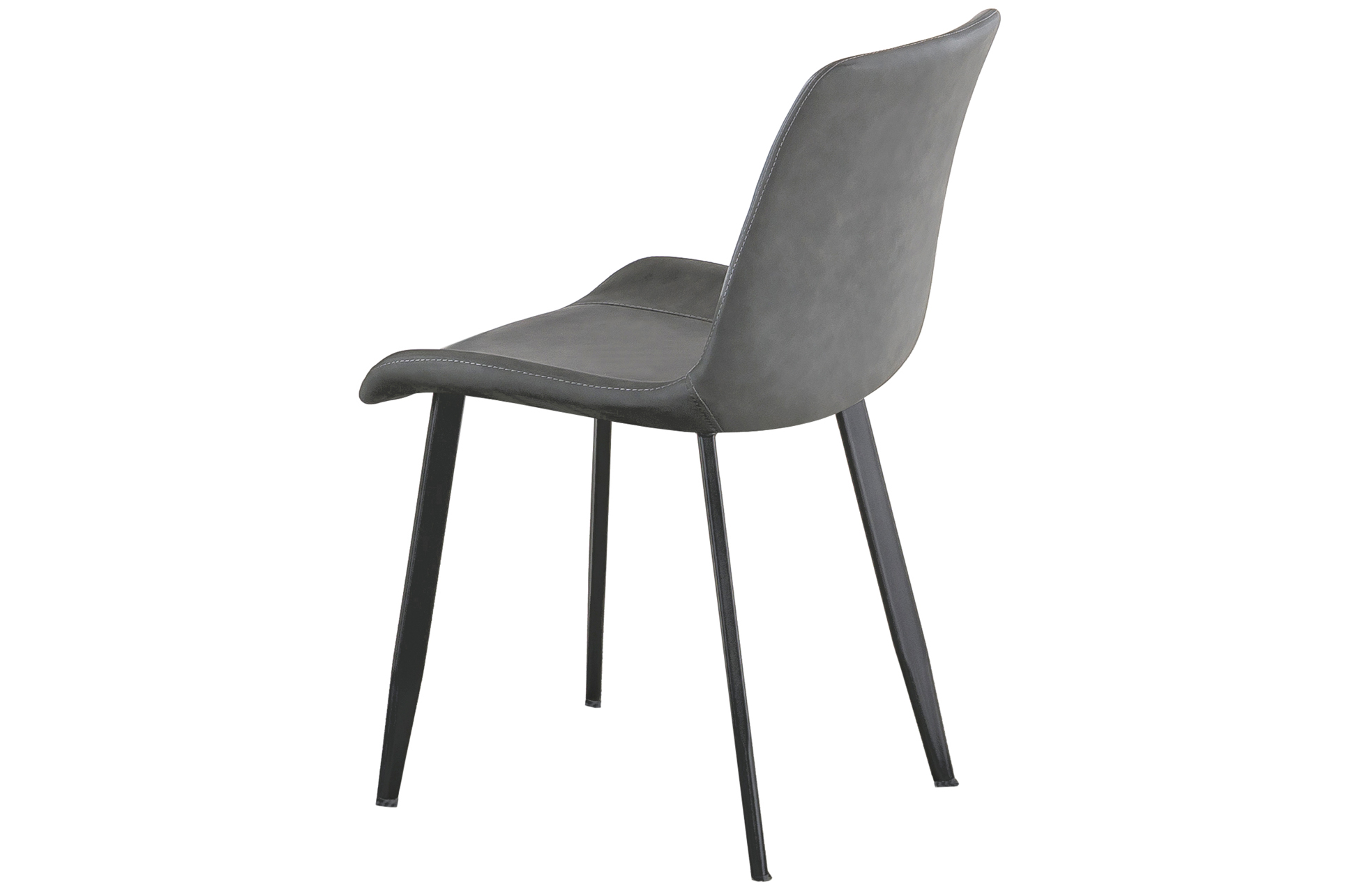 SILLA COMEDOR LIS CUIR GRIS - Imagen 3