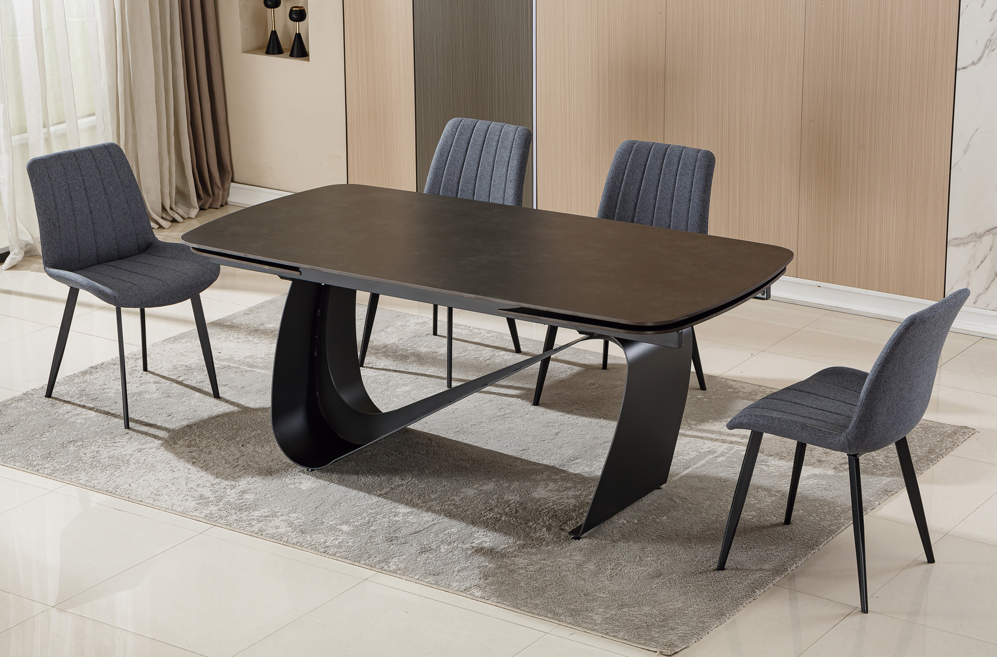 SILLA COMEDOR SOPHIE TEJIDO GRIS - Imagen 5