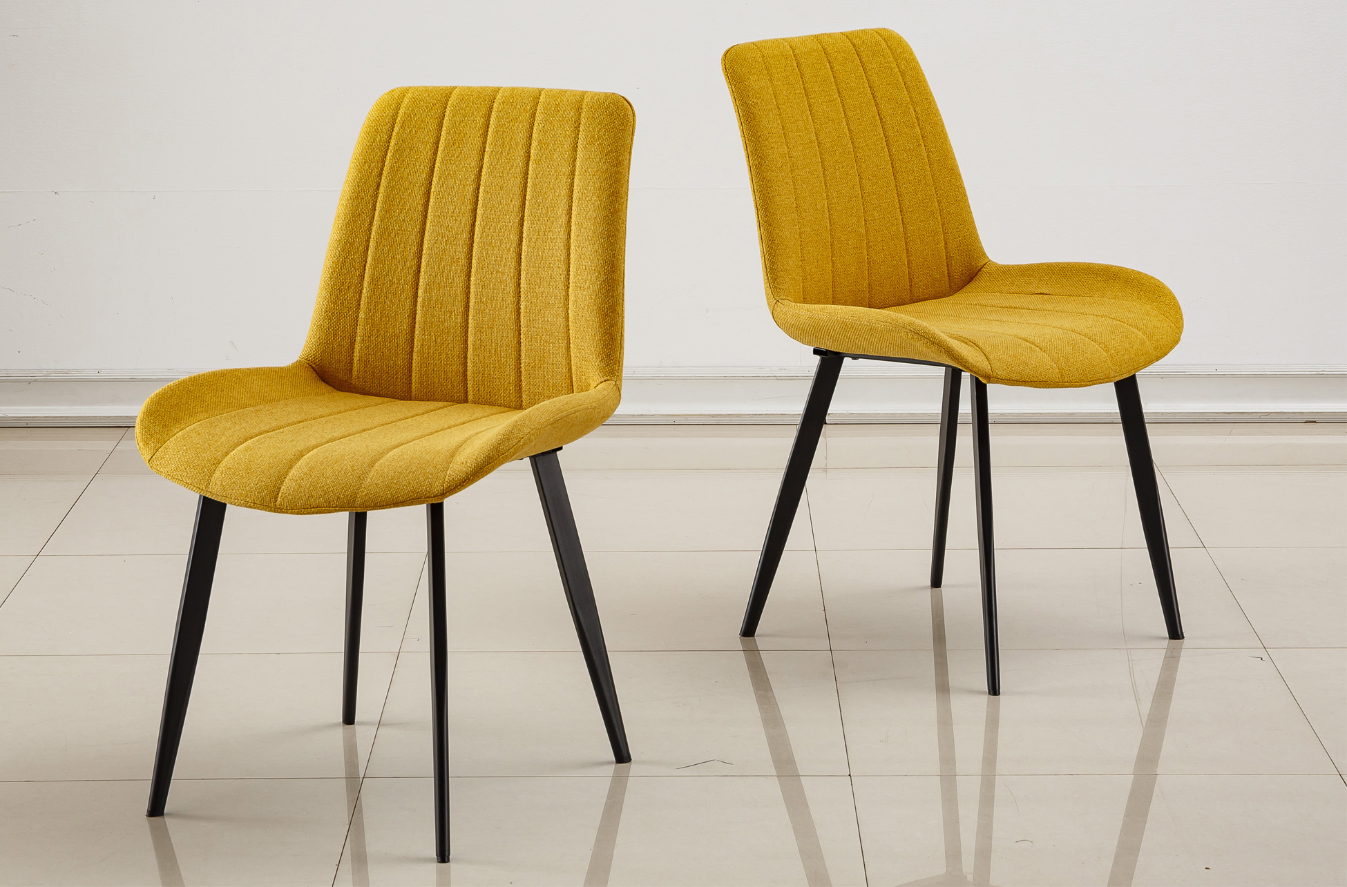 SILLA COMEDOR SOPHIE TEJIDO MOSTAZA - Imagen 4