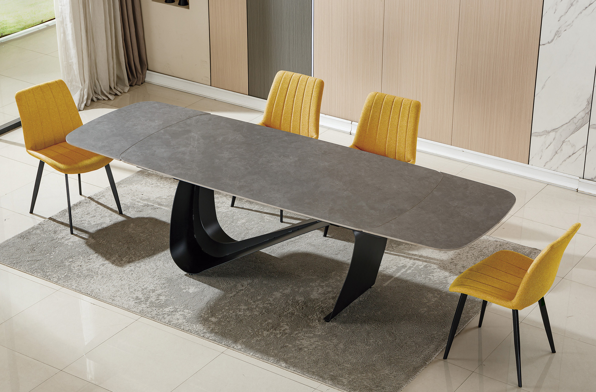 SILLA COMEDOR SOPHIE TEJIDO MOSTAZA - Imagen 5