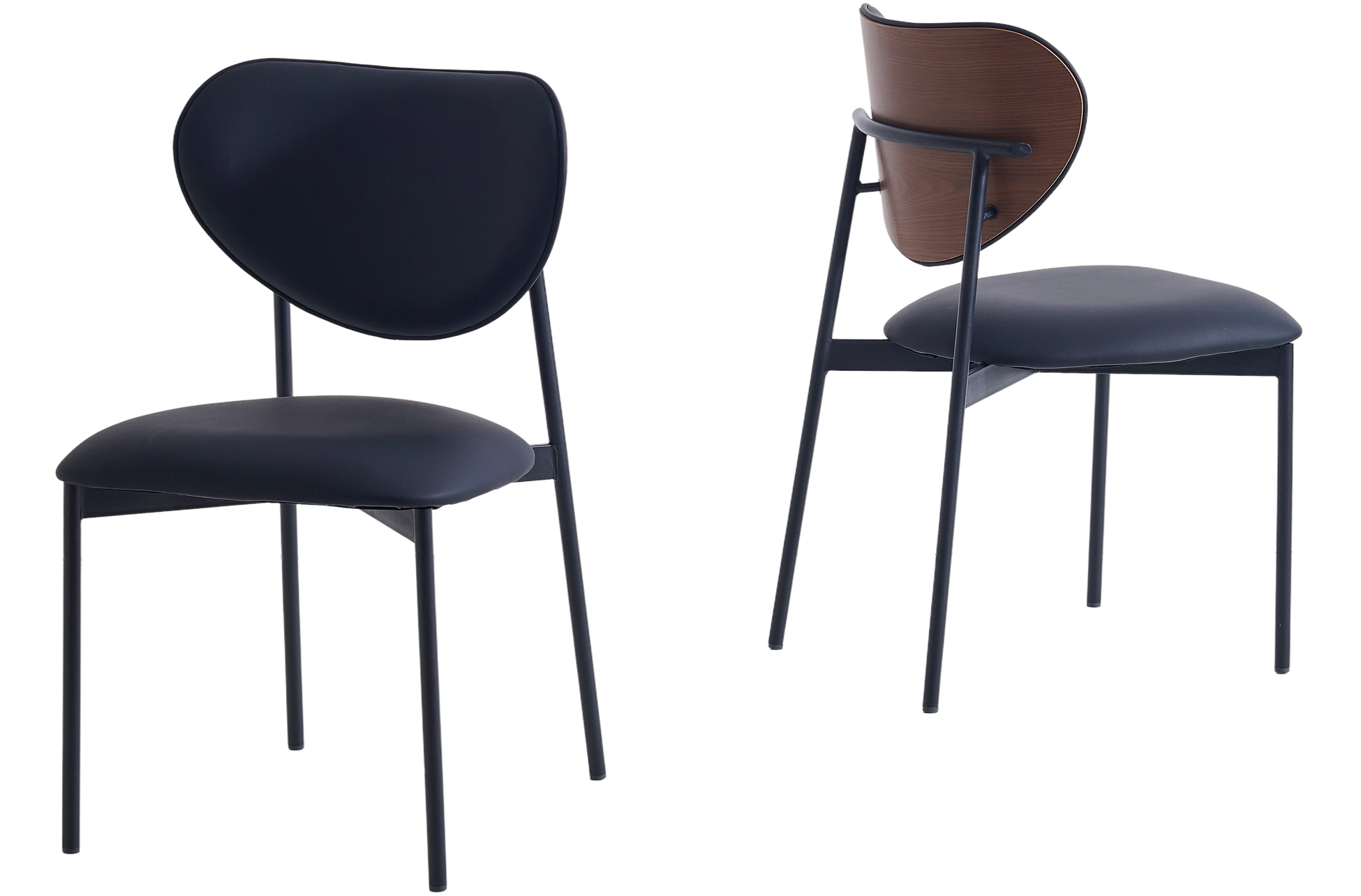 SILLA COMEDOR EVA SIMIL PIEL NEGRO - Imagen 4