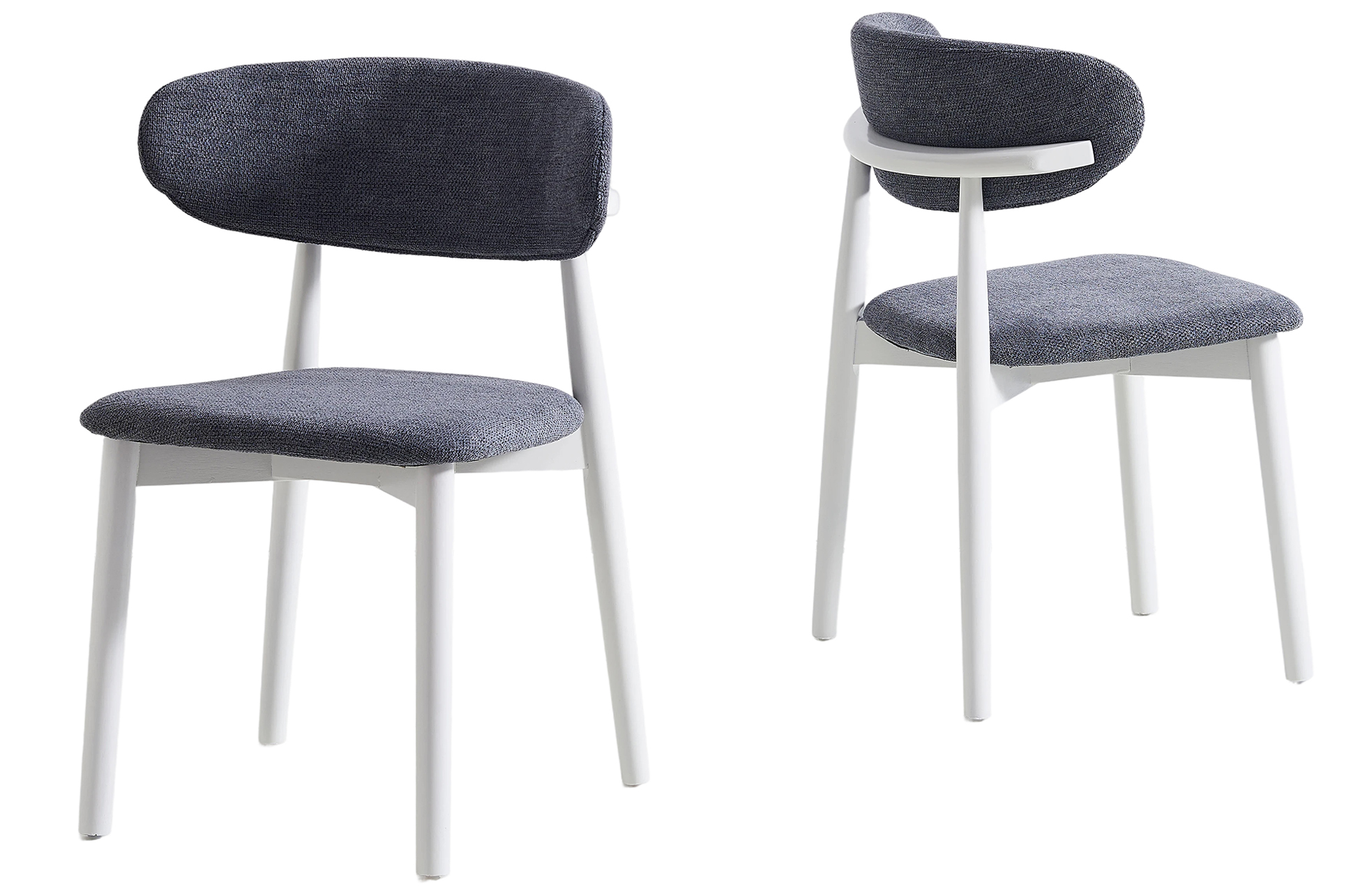SILLA COMEDOR VERA GRIS / BLANCO - Imagen 4